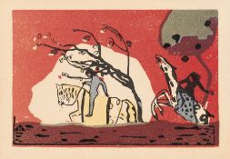 Wassily Kandinsky – Zwei Reiter vor Rot