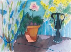 Heinrich Steiner – „Blumen auf der Fensterbank“