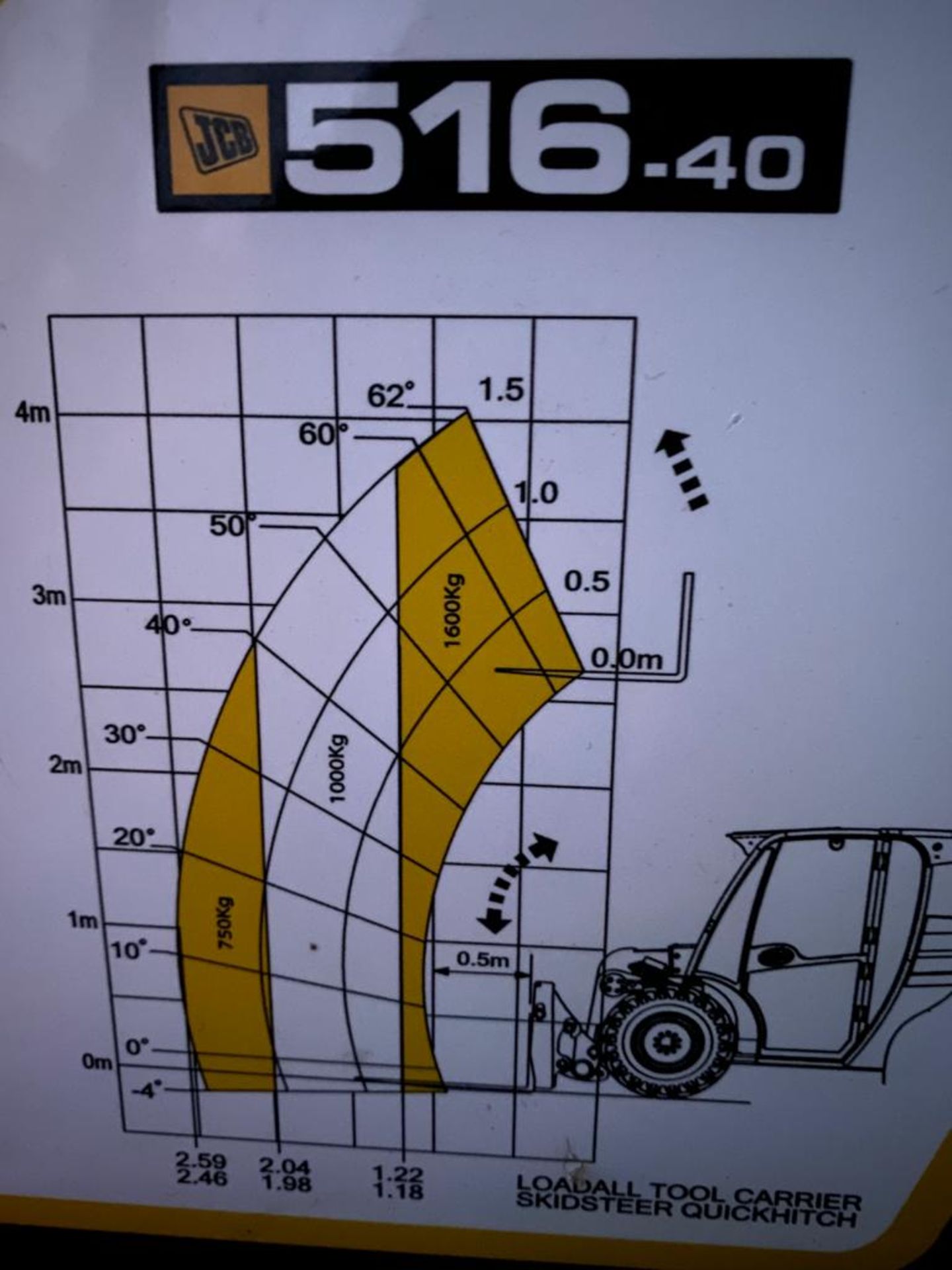 JCB 516-40 Telescopic Handler, 404 Hours, Serial No. 968, (2015) - Image 28 of 33