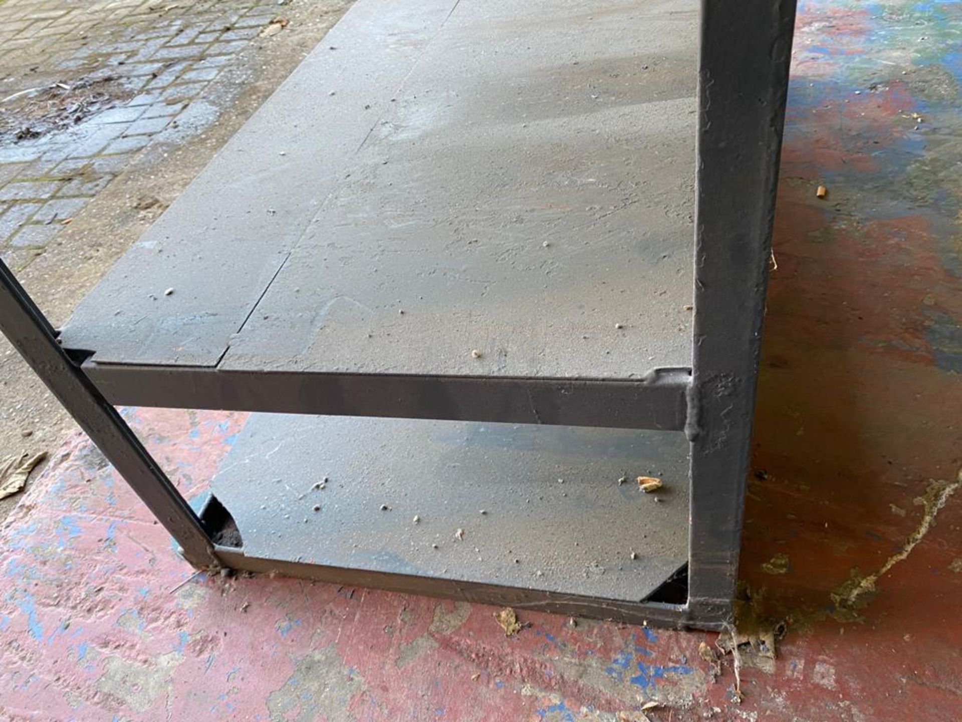 Steel Shelf Unit containing 6 shelves Size - 1.24m wide x 0.6m deep x 1.8m height - Collection - Image 3 of 6