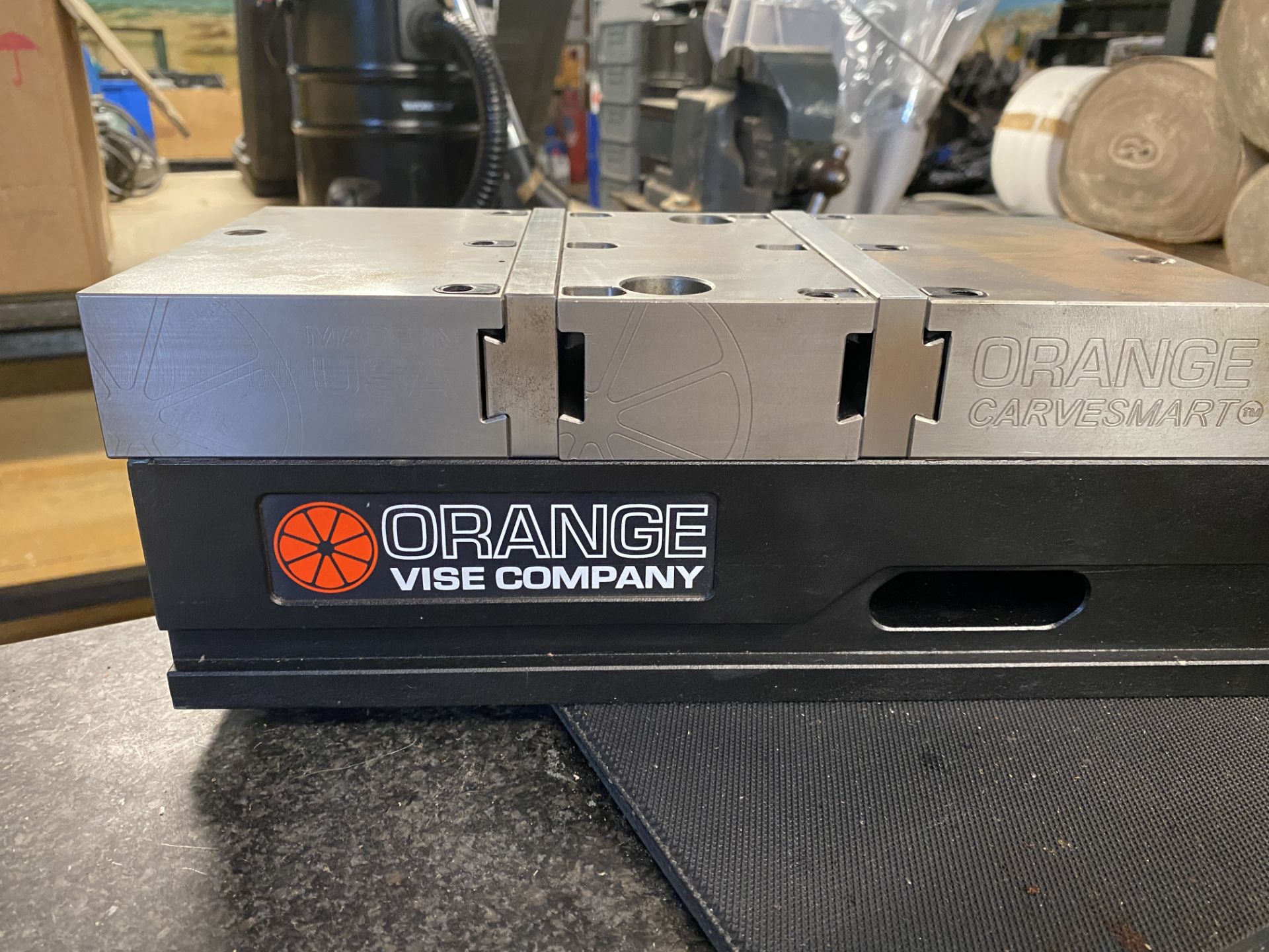 Orange Vise Company 6 x 17.5" CNC Machine Vice with Orange Carve Smart Quick Change Jaws, New - Image 9 of 9