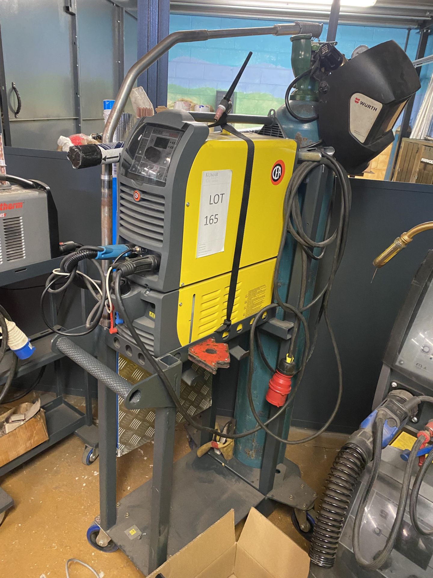 CEA Matrix 3000 AC/DC Welder, Serial No.JD072012 with Wurth Welding Helment, Welding Wire as shown