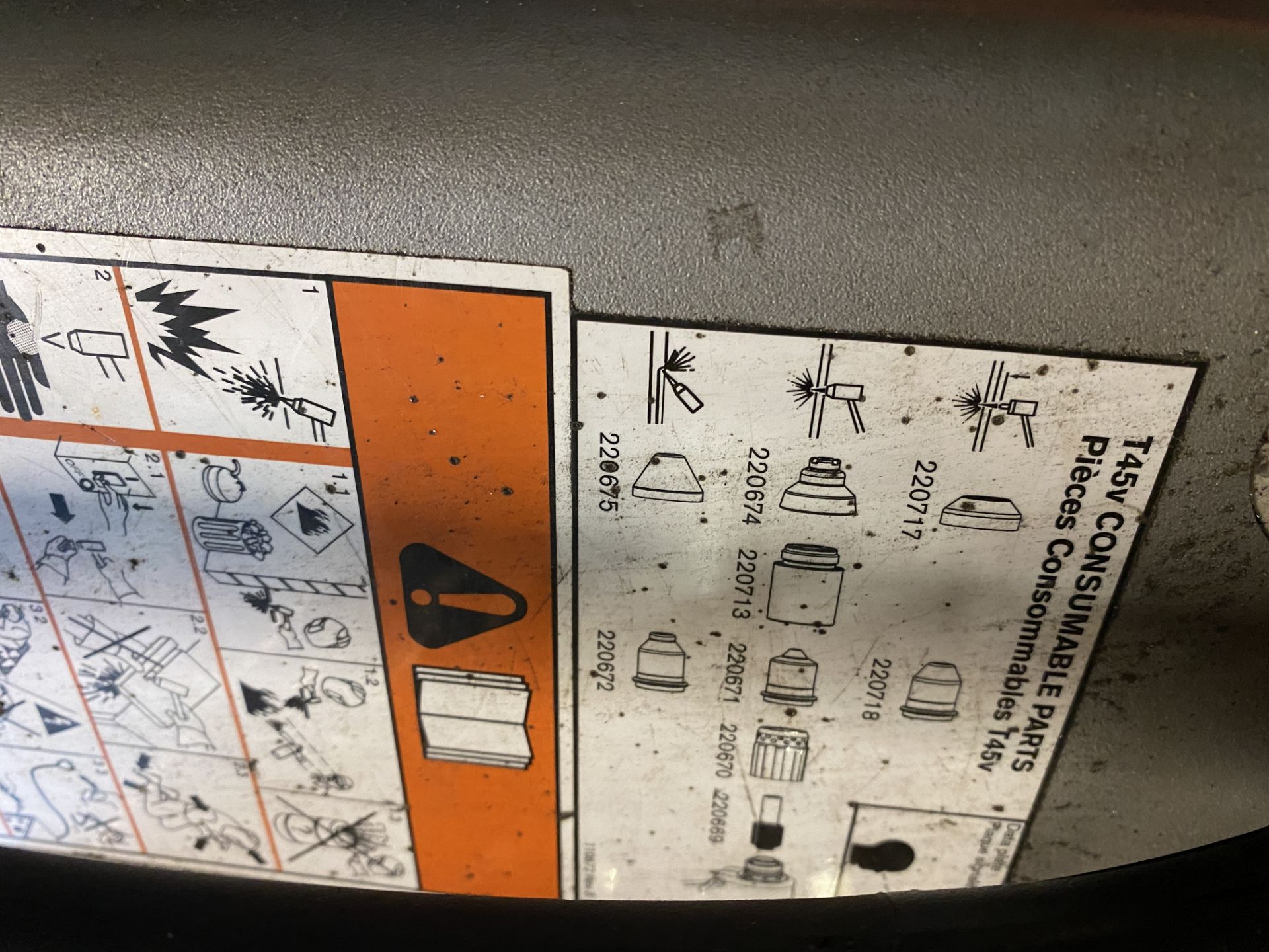 Hypertherm Powermax 45 Plasma Cutter with Trolley and Quantity of Consumable Parts/Tips Etc - Image 17 of 19