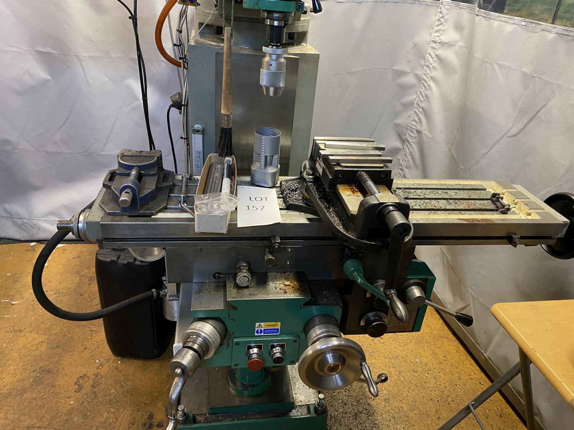 Elliott Milmor 10 Turret Milling Machine Serial No: 015807-119, complete with Sinpo - 3 Axis Dro - Image 3 of 17
