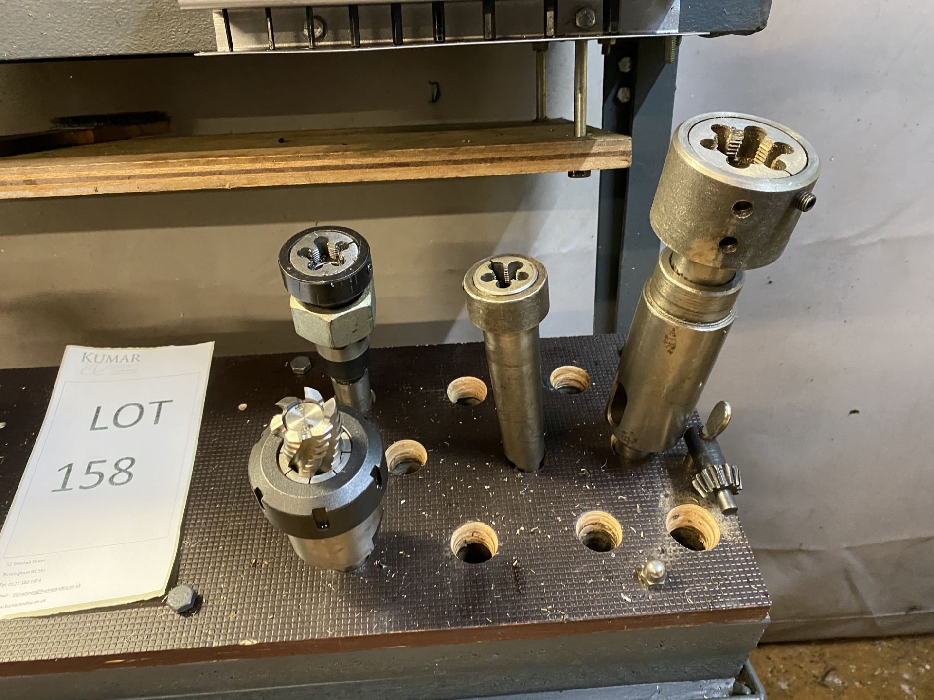 Tool Stand & Board complete with Tools as shown to include Cutting, Milling Attachments. Tooling - Image 24 of 41