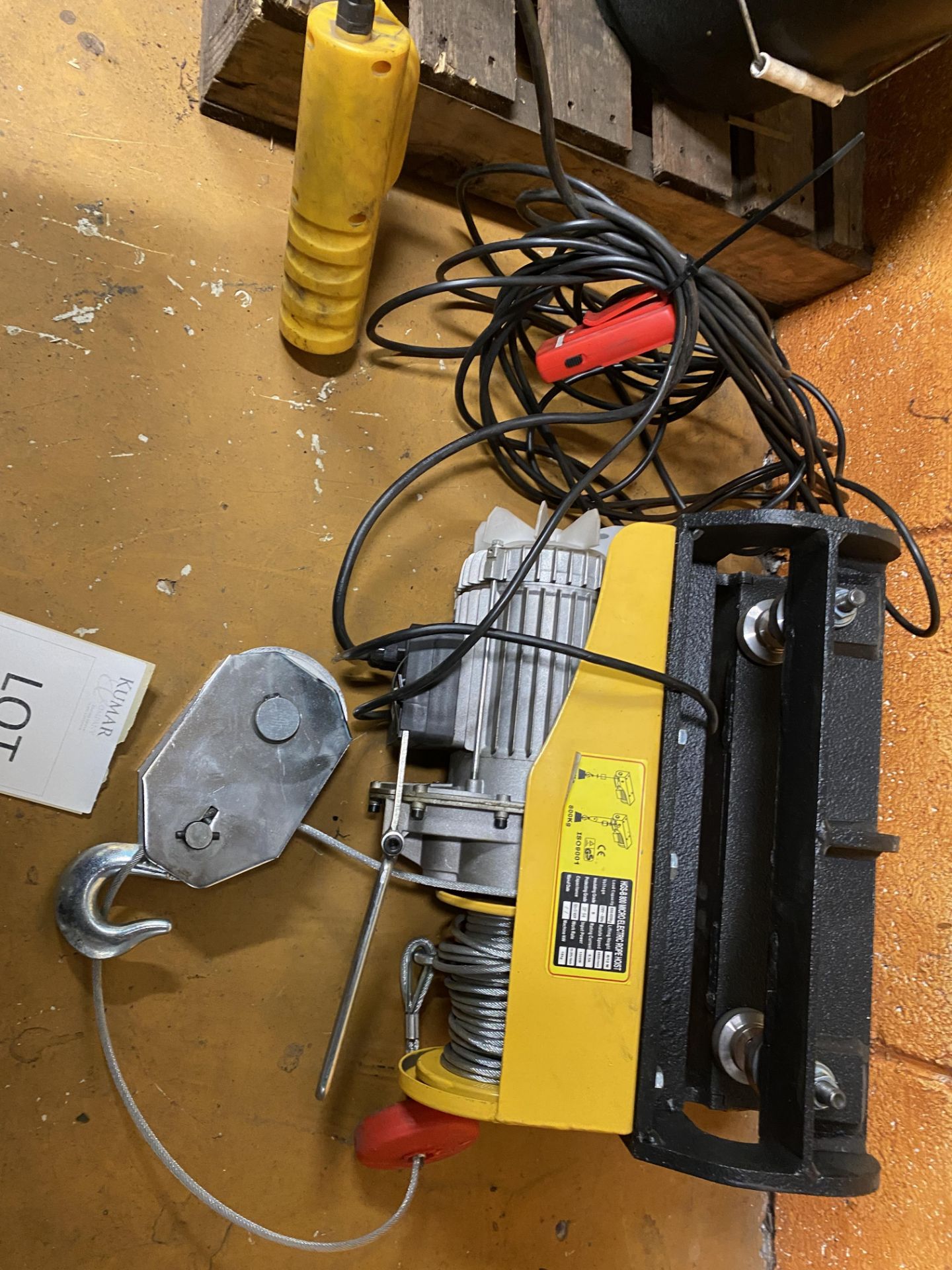 HGS-B-800 Micro Electric Rope Hoist - Image 2 of 11