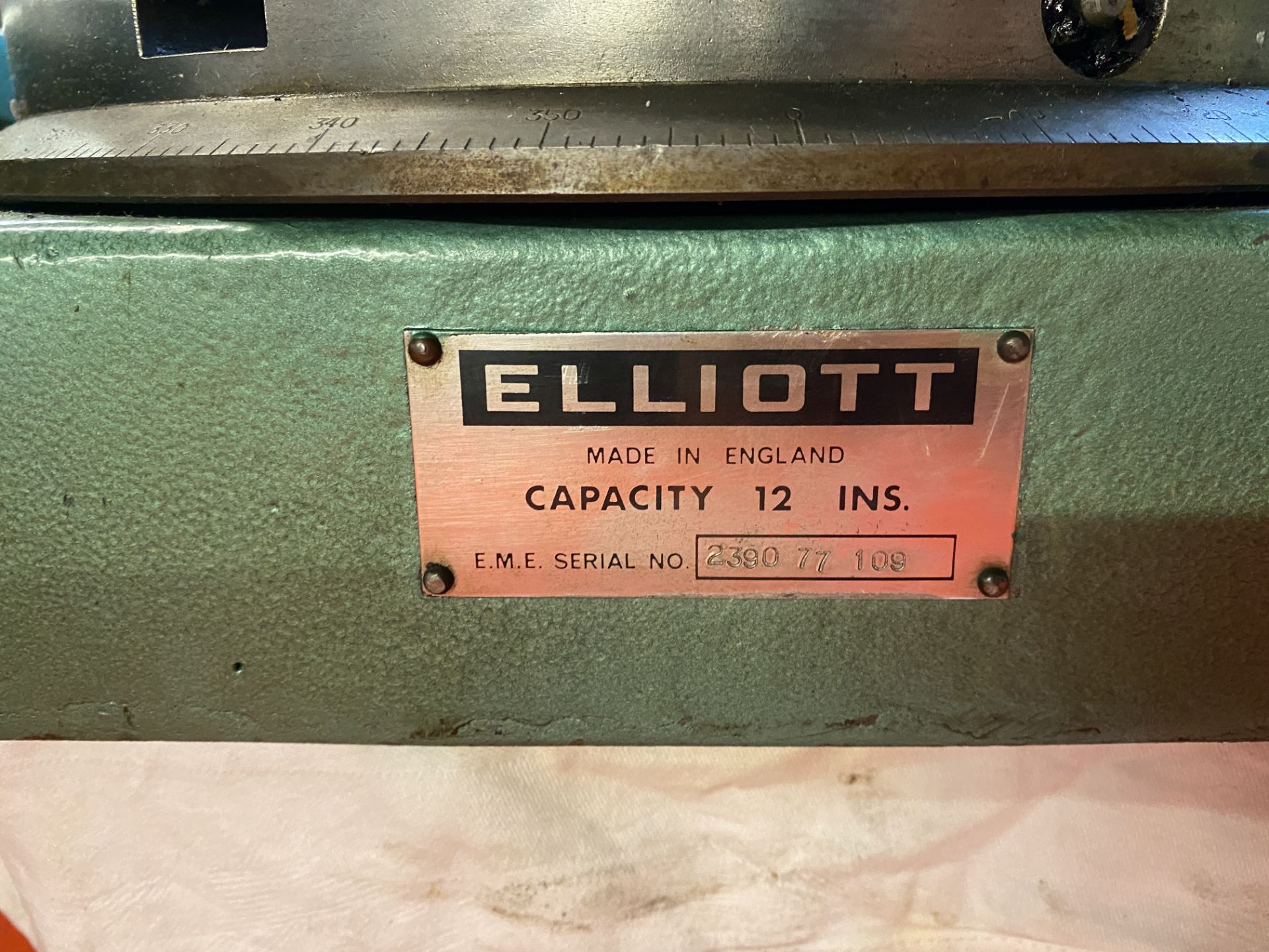 Elliott Machine Vice. Cap 12ins Serial No: 2390/22/109 - Image 3 of 7