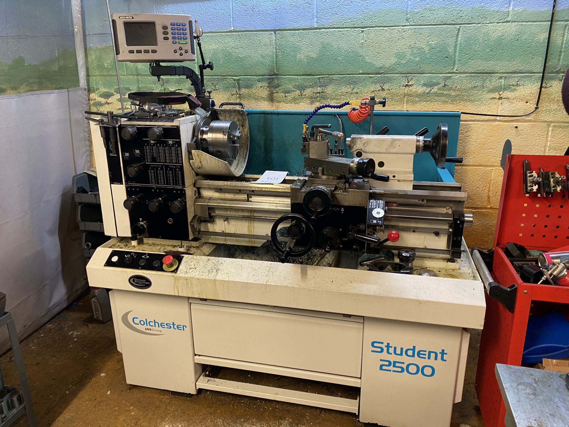 Colchester Student 2500, Geared Head Centre Lathe with Acu-rite DRO, Serial No: 308084, Year of