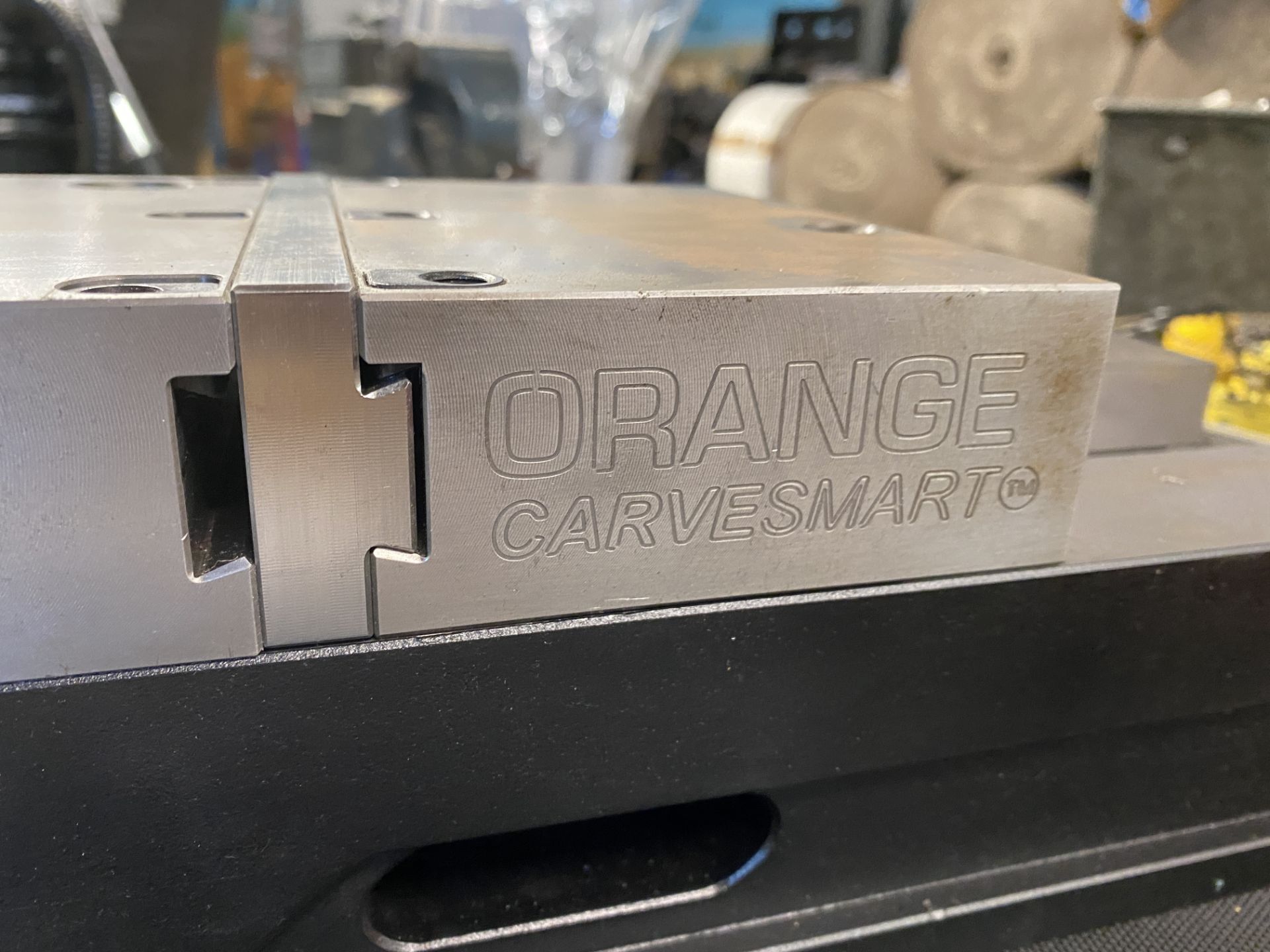 Orange Vise Company 6 x 17.5" CNC Machine Vice with Orange Carve Smart Quick Change Jaws, New - Image 8 of 9