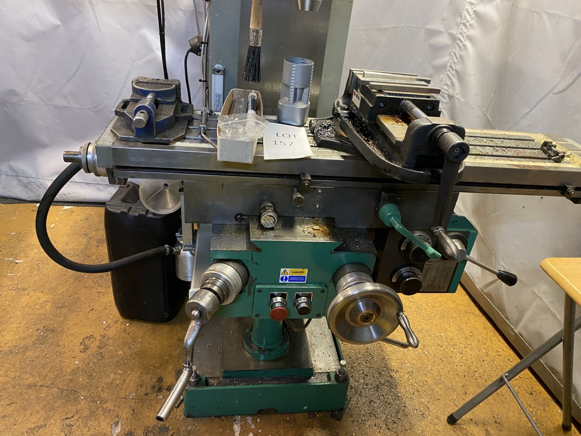 Elliott Milmor 10 Turret Milling Machine Serial No: 015807-119, complete with Sinpo - 3 Axis Dro - Image 4 of 17