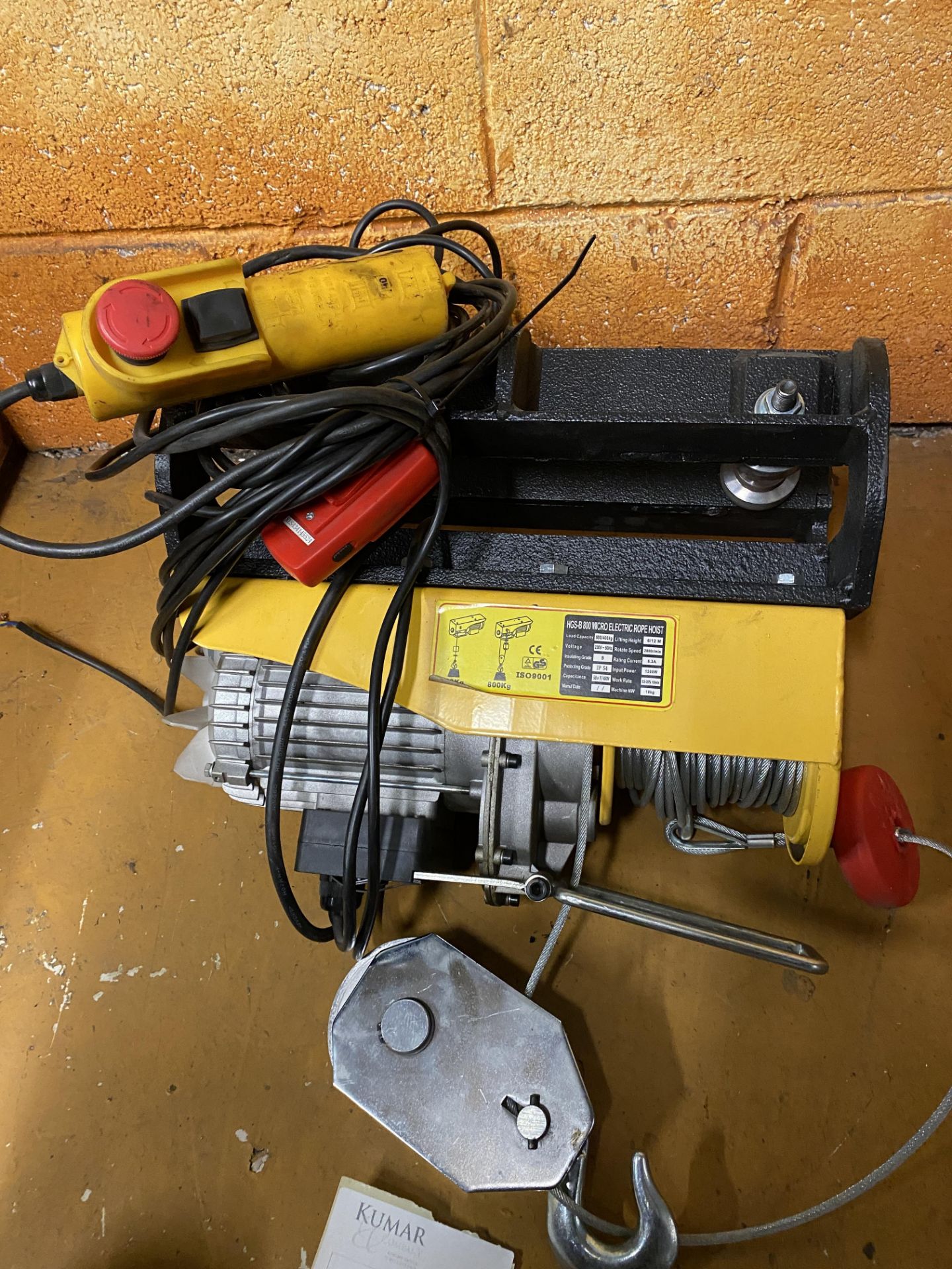 HGS-B-800 Micro Electric Rope Hoist