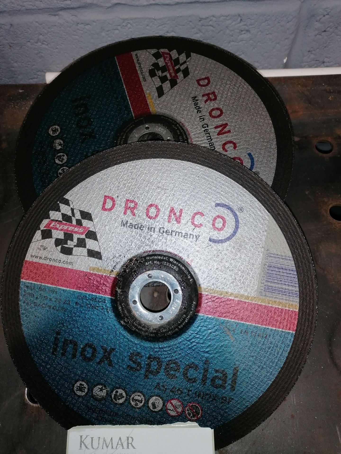 23: New Dronco Cutting Disks - Part No:1233250