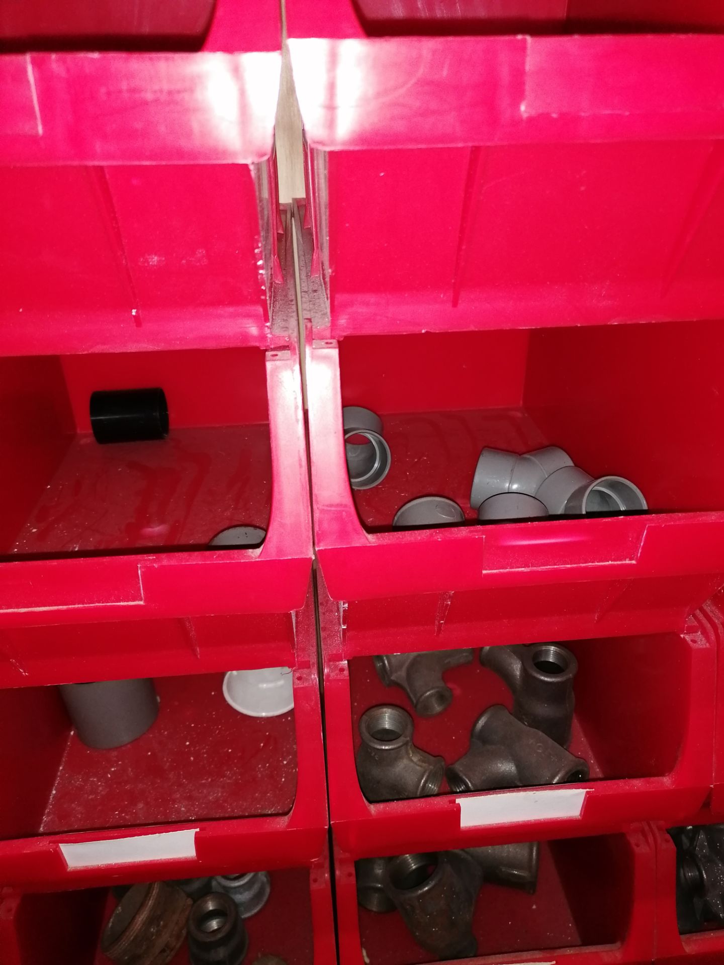 Circa 160 X medium plastic storage bins with contents as shown - Image 10 of 13