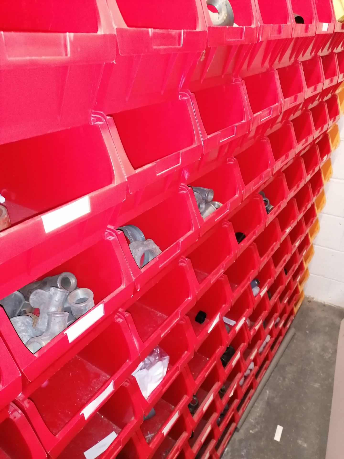 Circa 160 X medium plastic storage bins with contents as shown - Image 4 of 13