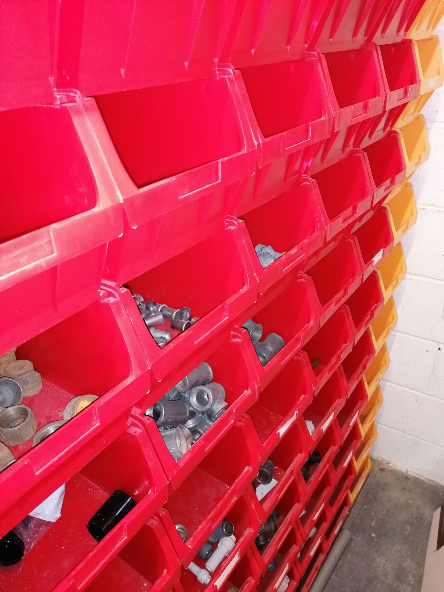 Circa 160 X medium plastic storage bins with contents as shown - Image 5 of 13