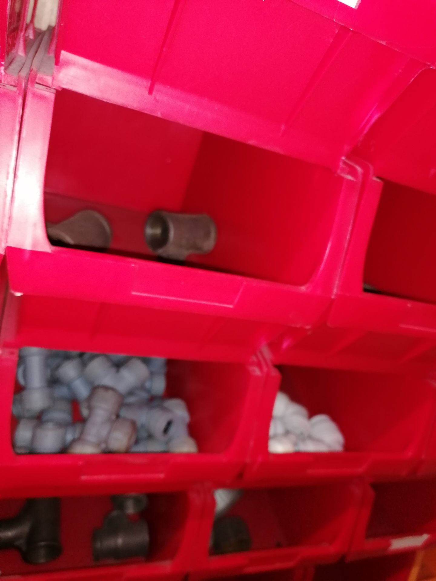 Circa 160 X medium plastic storage bins with contents as shown - Image 12 of 13