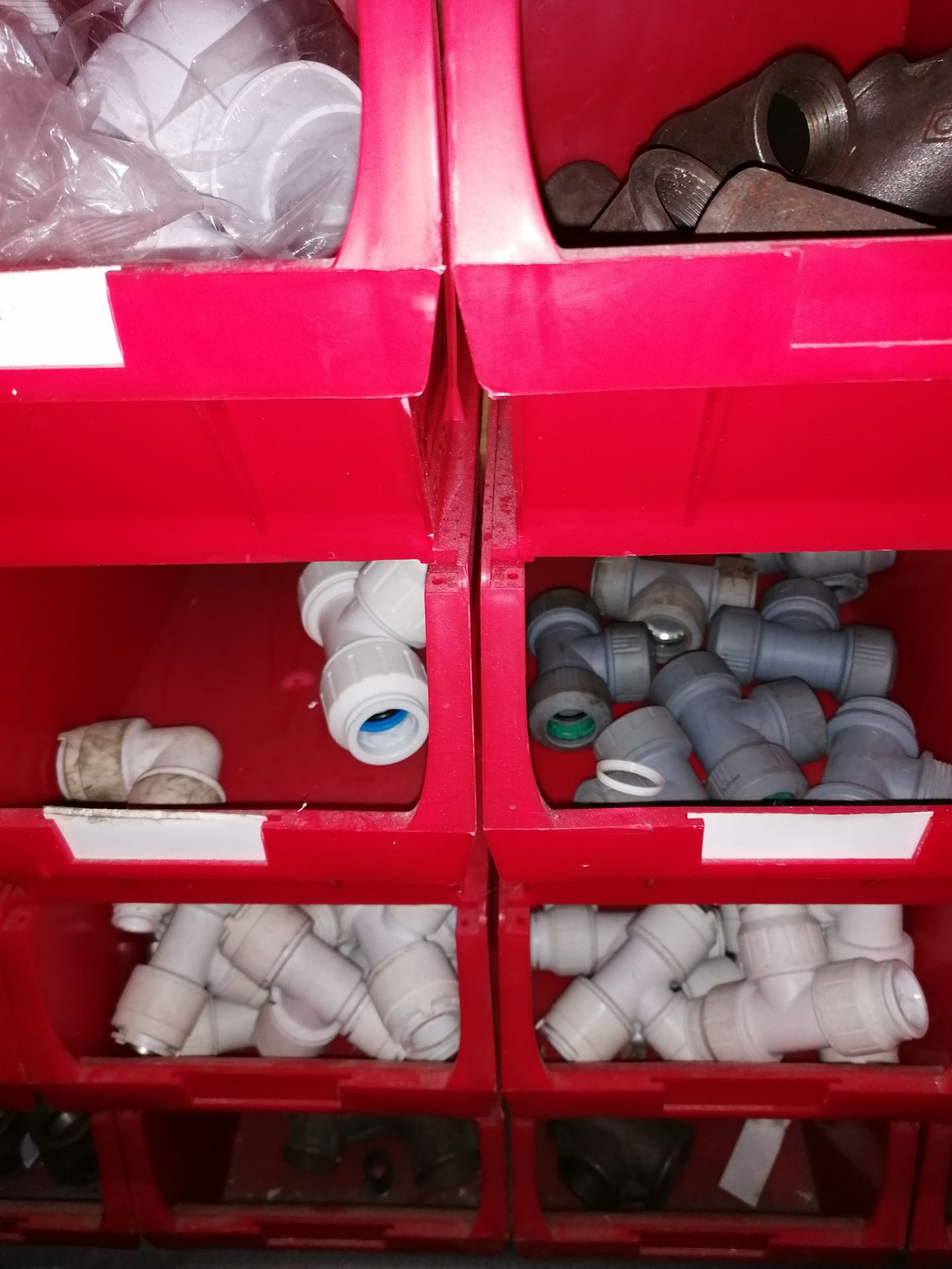 Circa 160 X medium plastic storage bins with contents as shown - Image 11 of 13