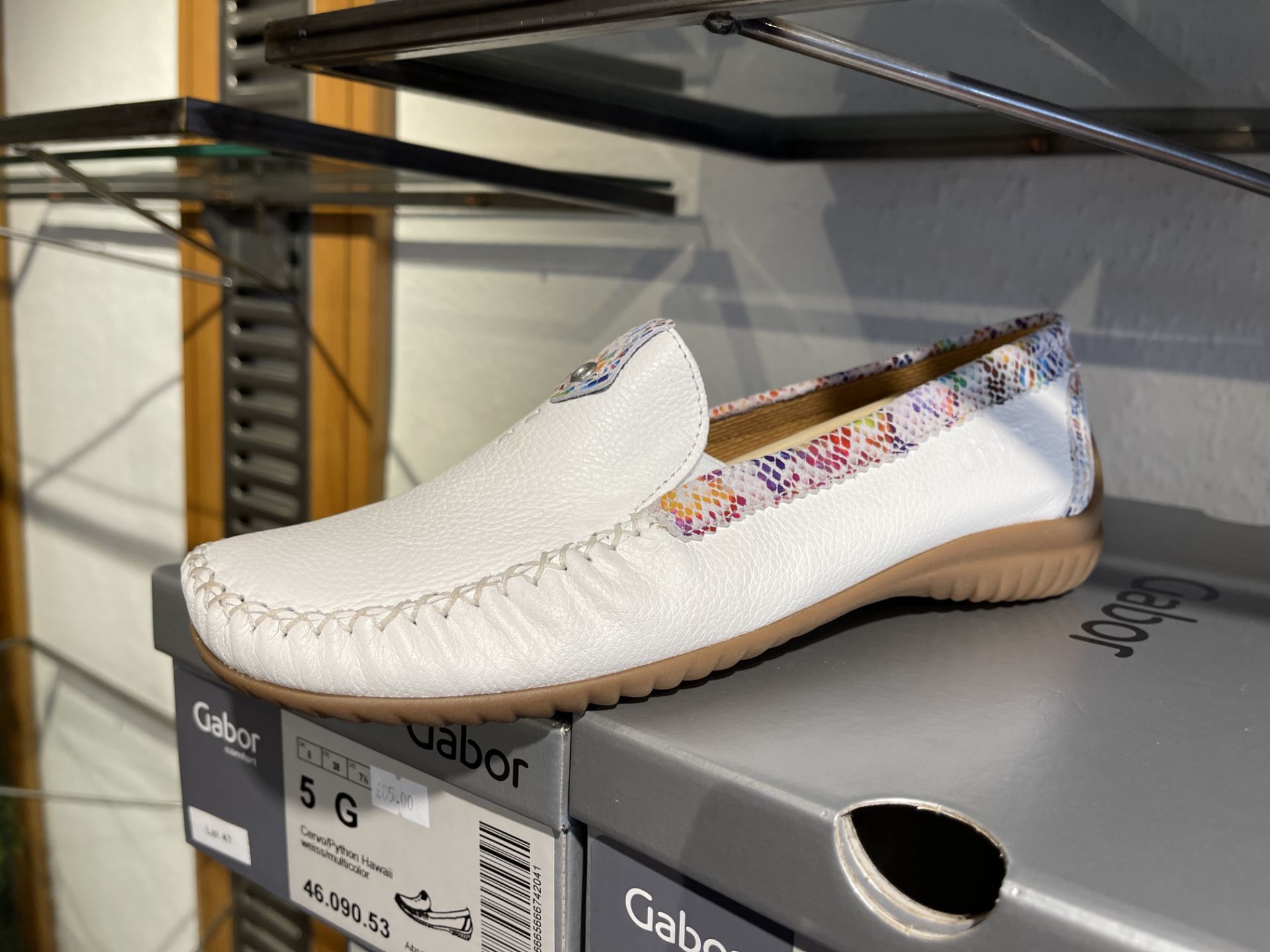 Gabor 8 Pairs: Cervo/Python Hawaii Weiss/Multicolor Shoes 46.090.53. Sizes 4 - 8 (RRP £85) Gabor 3 - Image 2 of 13