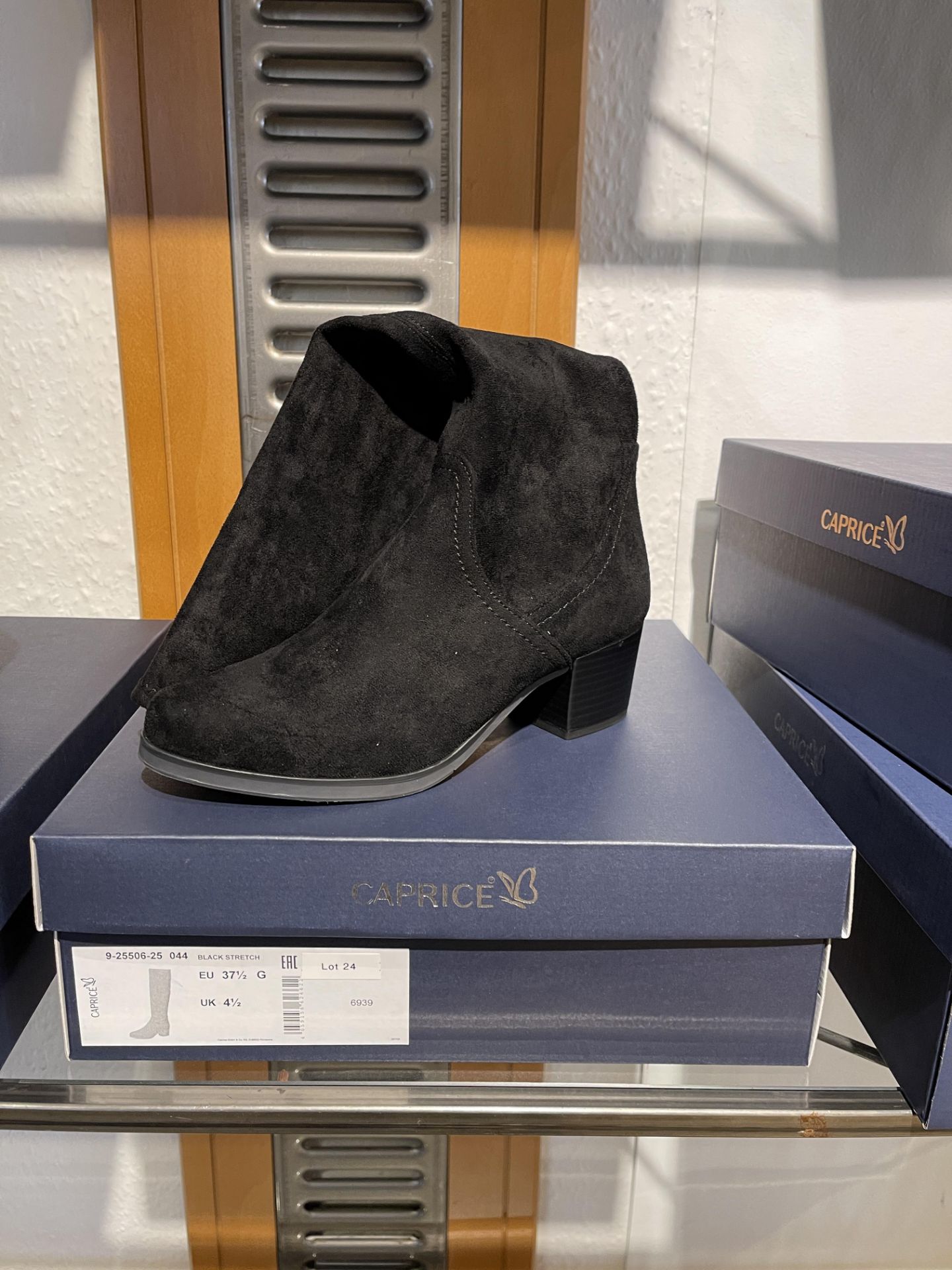 Caprice 1 Pair: Ocean Suede Ankle Boots 9-25351-25 857. Size 5 (RRP £75) Caprice 2 Pairs: Black Comb - Image 3 of 8