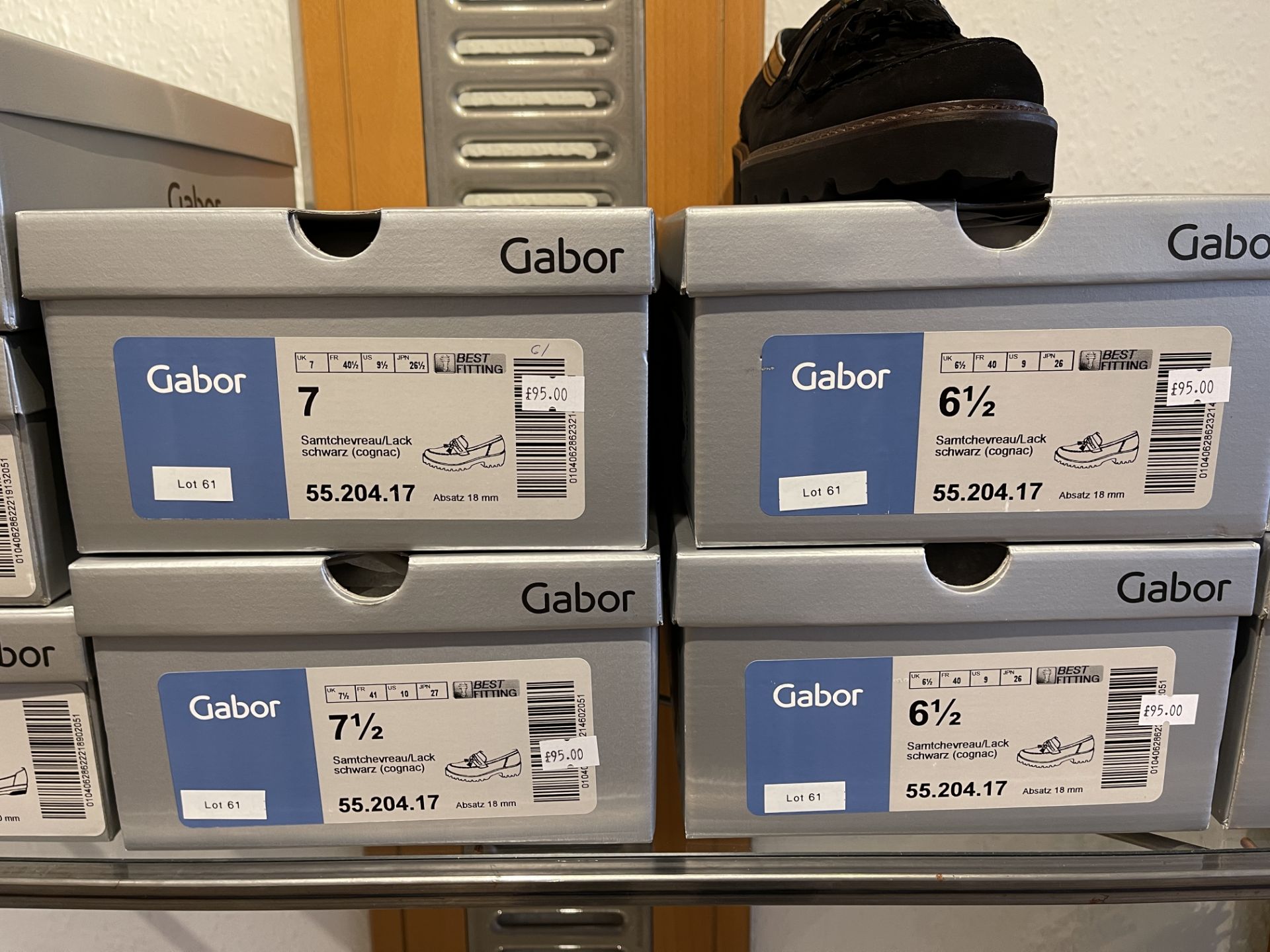 Gabor 6 Pairs: Samtchverea/Lack Schwarz Shoes 55.204.17. Size 5.5 - 7.5 (RRP 95) Gabor 5 Pairs: Lack - Image 11 of 12