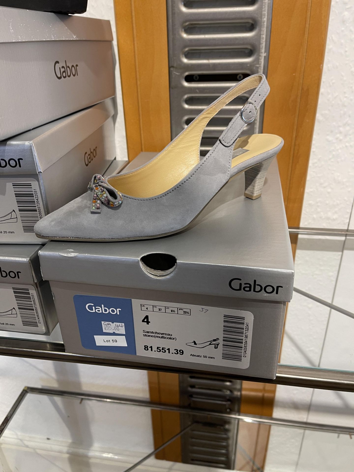 Gabor 3 Pairs: Punto/Lack HT Ocean Shoes 56.471.66. Sizes 4, 5 & 6 (RRP £79) Gabor 1 Pair: - Image 5 of 7