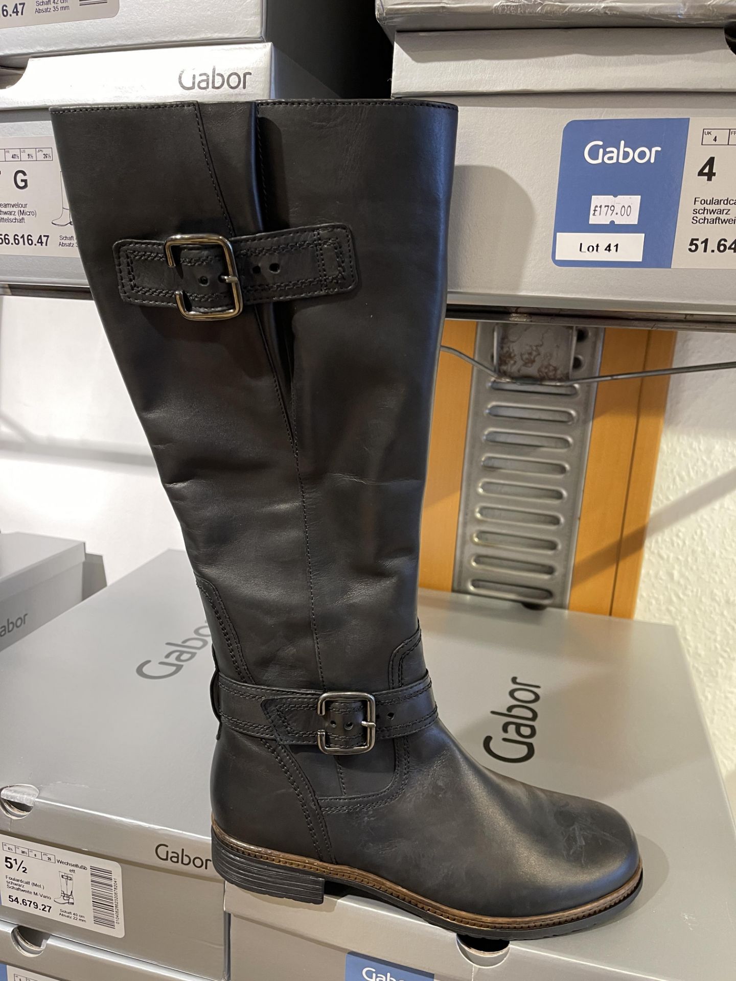 Gabor 4 Pairs: FoulardCalf (Mel.) Schwarz Schaftweite M-Vario Boots 54.679.27. Sizes 4 - 6.5 (RRP £ - Image 2 of 10