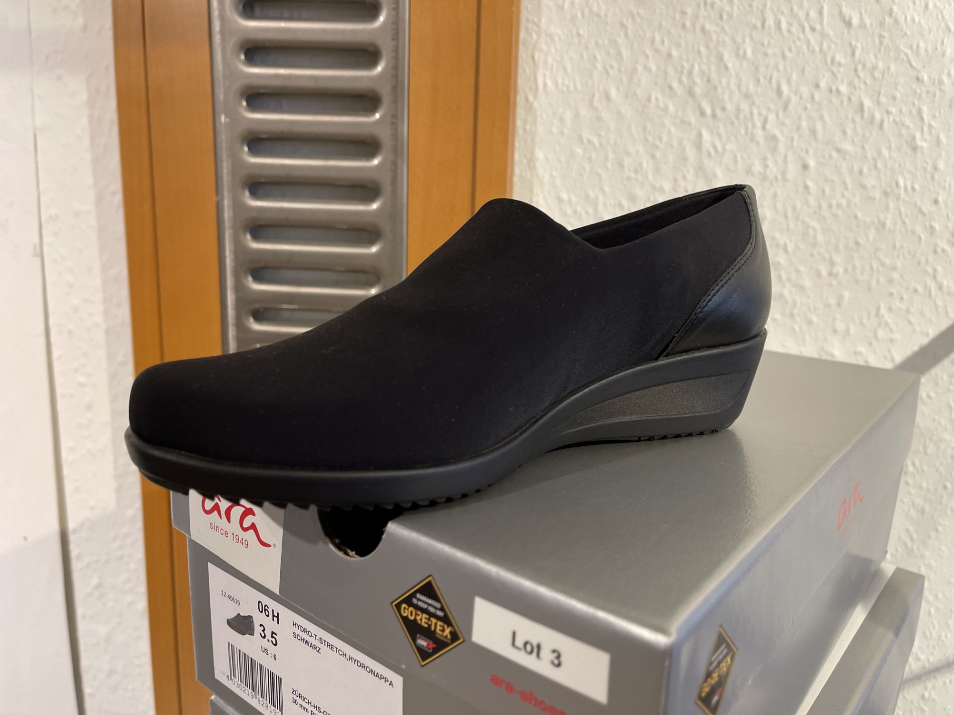 Ara 1 Pair: T- Stretch Schwarz ShoesPortofino Gore Tex 22mm TR-Keilsohle. Size 3.5 (RRP £85)Ara 4 - Image 5 of 5