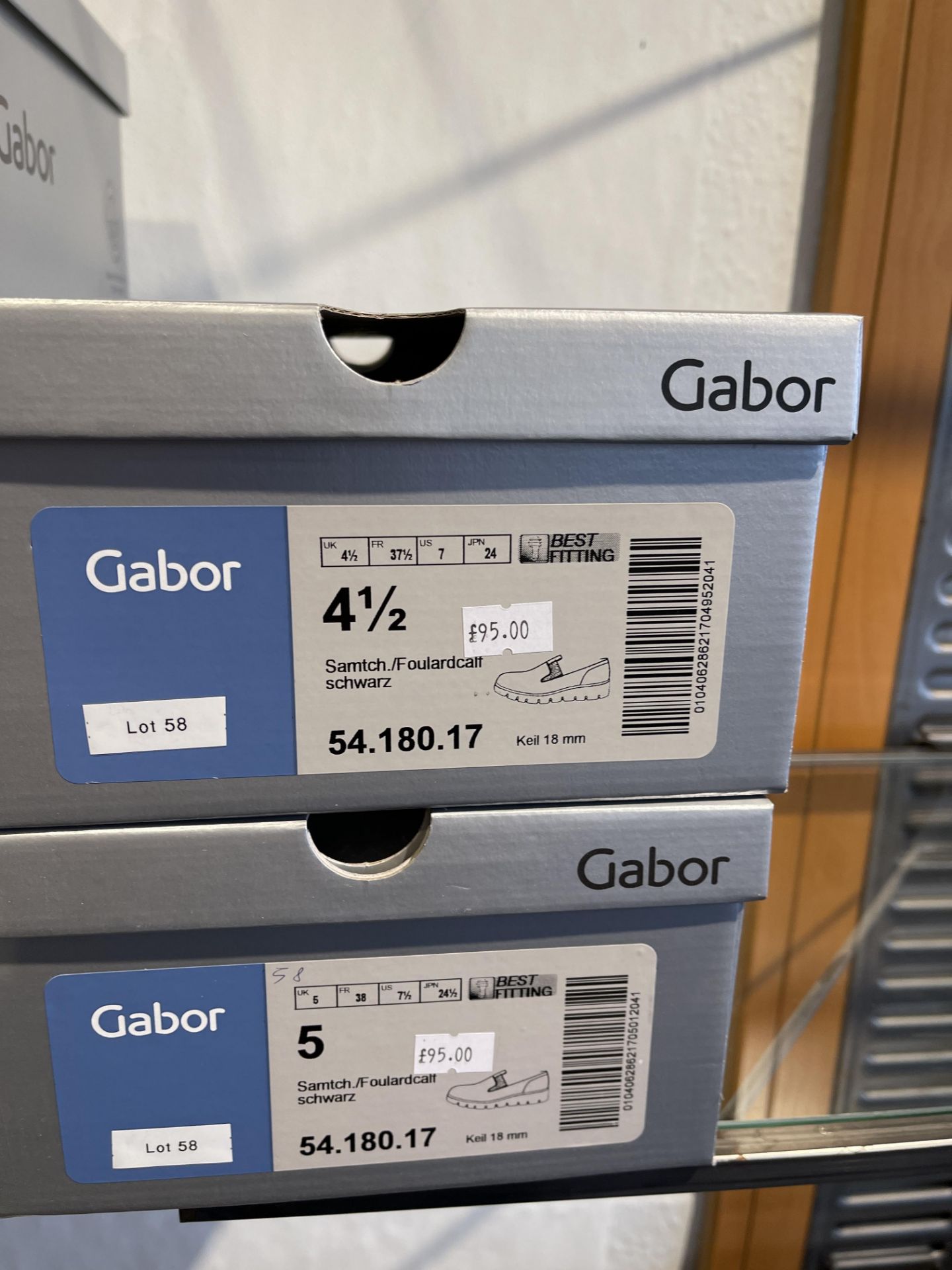 Gabor 8 Pairs: Samtchevreau Schwarz Soft & Smart Shoes 05.487.17. Sizes 4 - 7.5 (RRP £89.99) Gabor 5 - Image 14 of 14