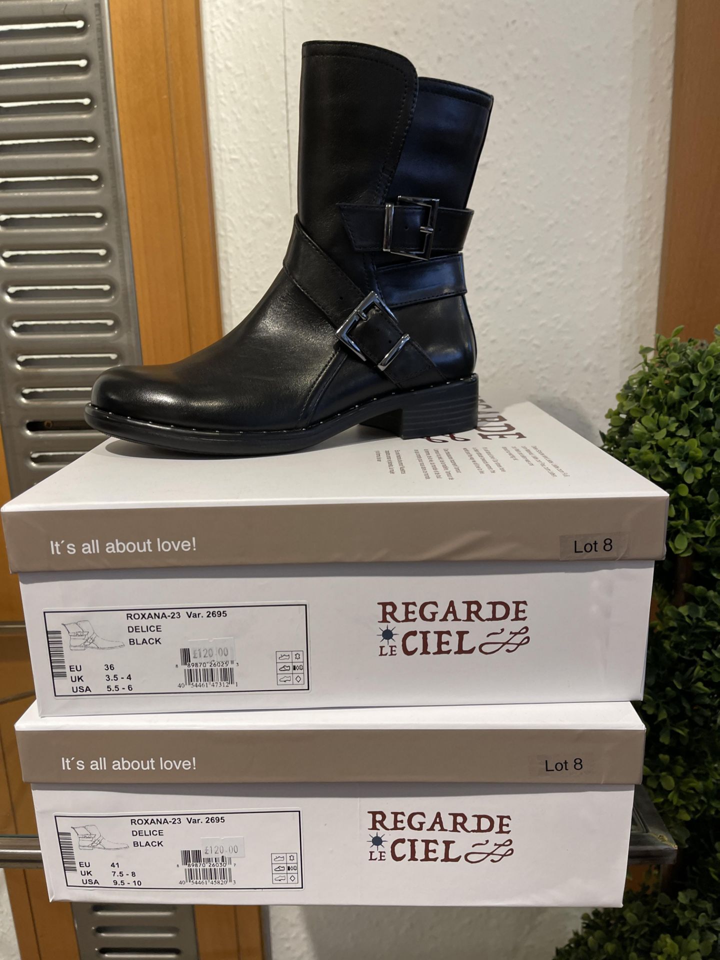 Regarde Ciel 5 Pairs: Delice Black Boots Roxana-04 Var. 2695Sizes 37, 38, 39 & 41 (RRP £110) Regarde - Image 18 of 18