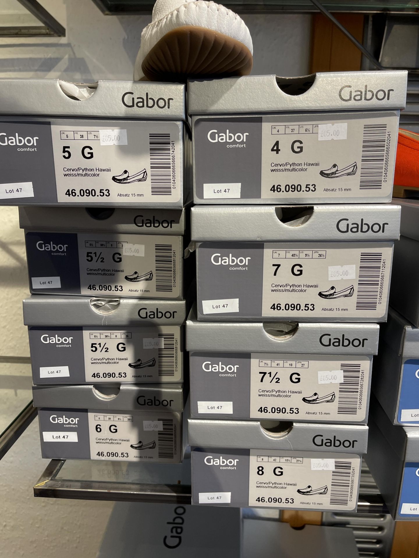 Gabor 8 Pairs: Cervo/Python Hawaii Weiss/Multicolor Shoes 46.090.53. Sizes 4 - 8 (RRP £85) Gabor 3 - Image 5 of 13