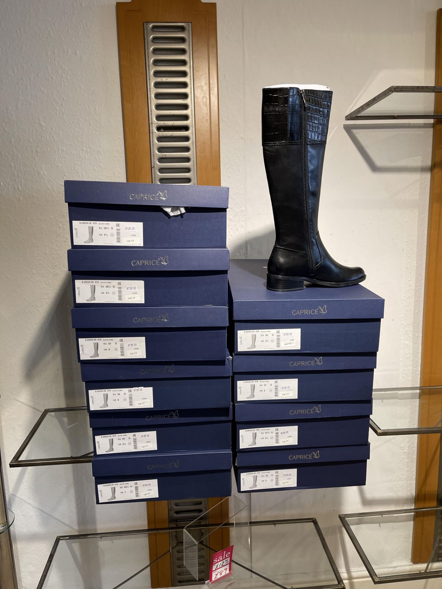 Caprice 10 Pairs: Black Comb Boots 9-25535-25 019. Sizes 3.5 - 7 (RRP £120) - Image 10 of 10