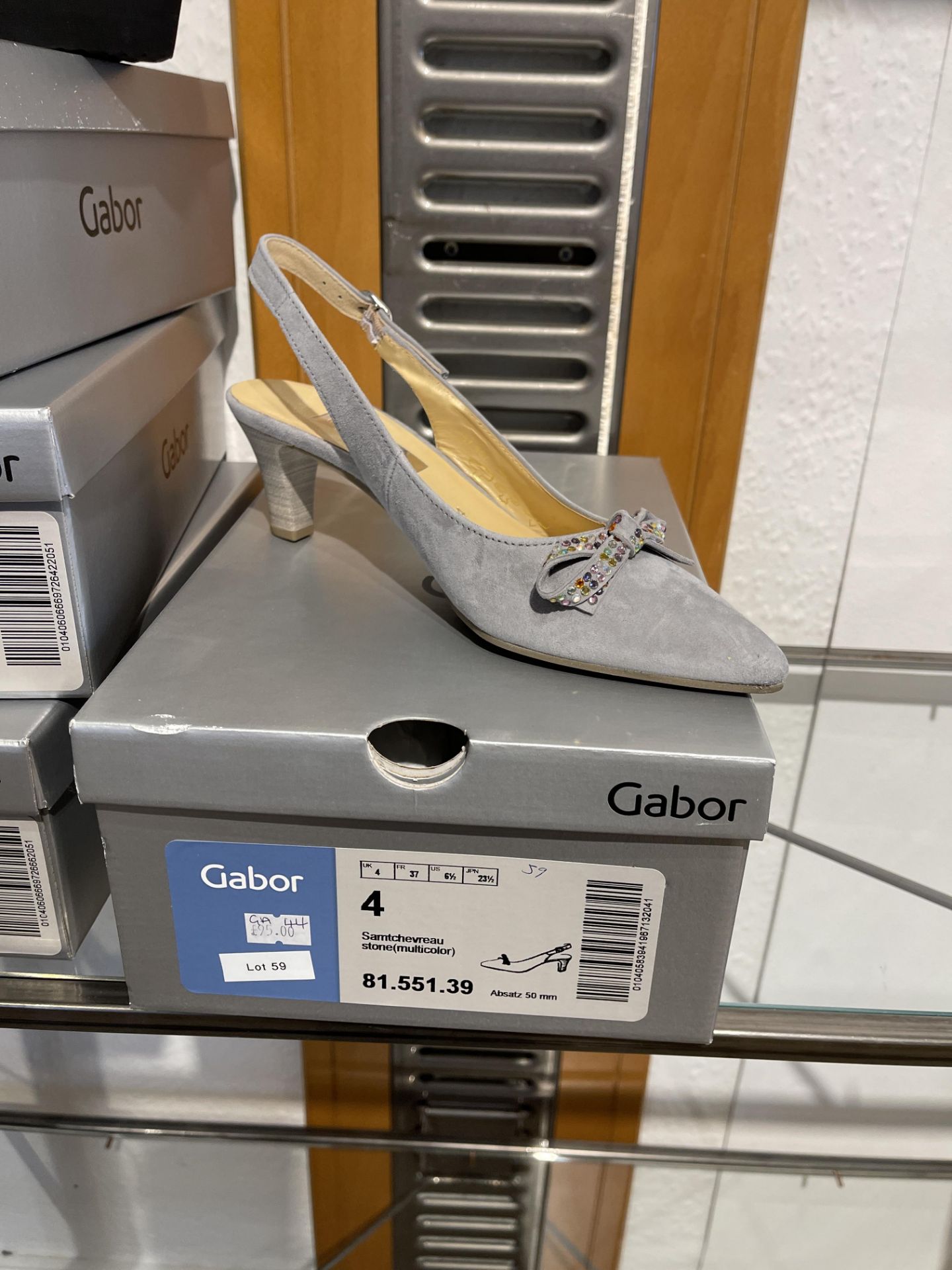 Gabor 3 Pairs: Punto/Lack HT Ocean Shoes 56.471.66. Sizes 4, 5 & 6 (RRP £79) Gabor 1 Pair: - Image 6 of 7