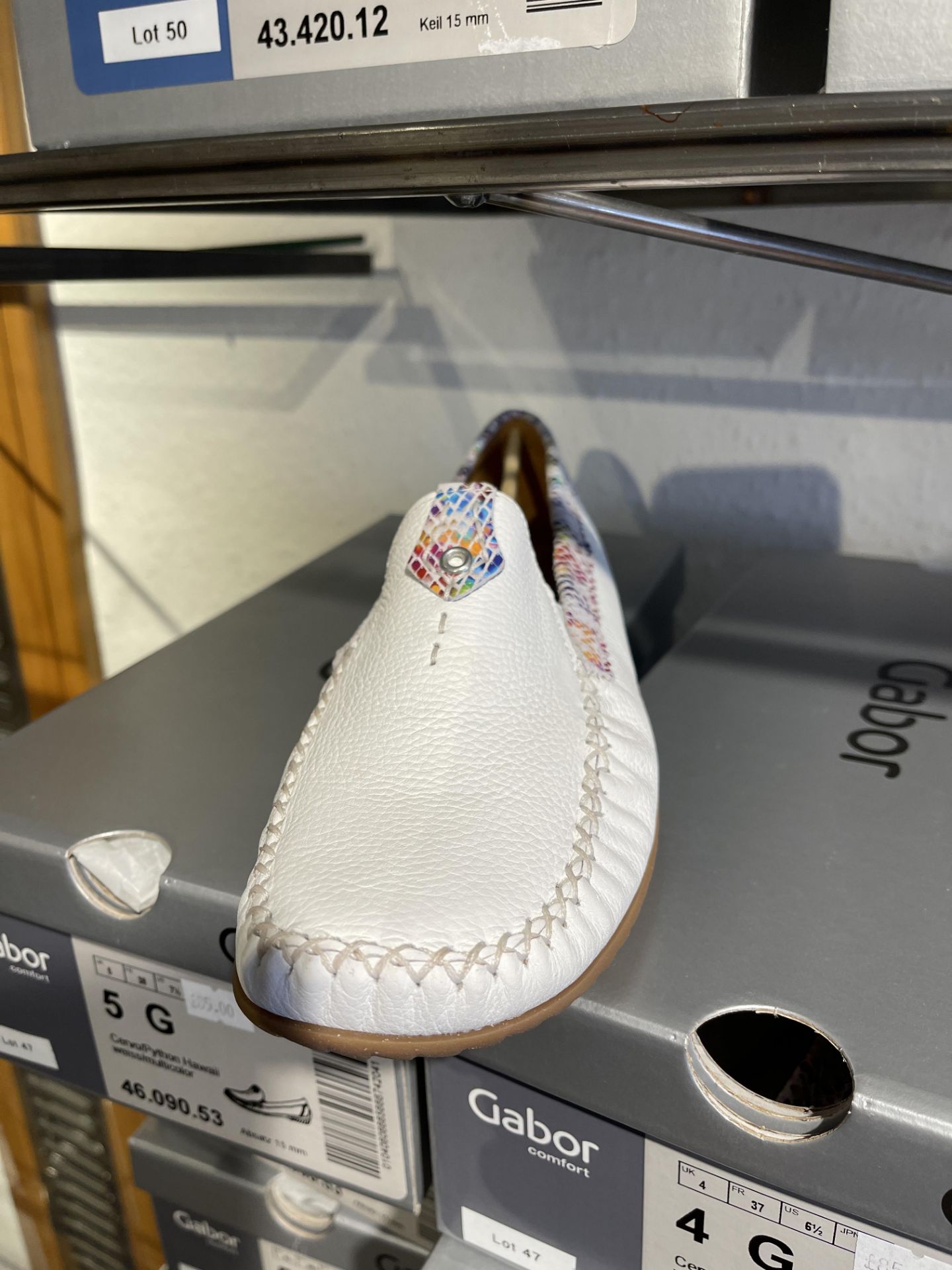 Gabor 8 Pairs: Cervo/Python Hawaii Weiss/Multicolor Shoes 46.090.53. Sizes 4 - 8 (RRP £85) Gabor 3 - Image 4 of 13