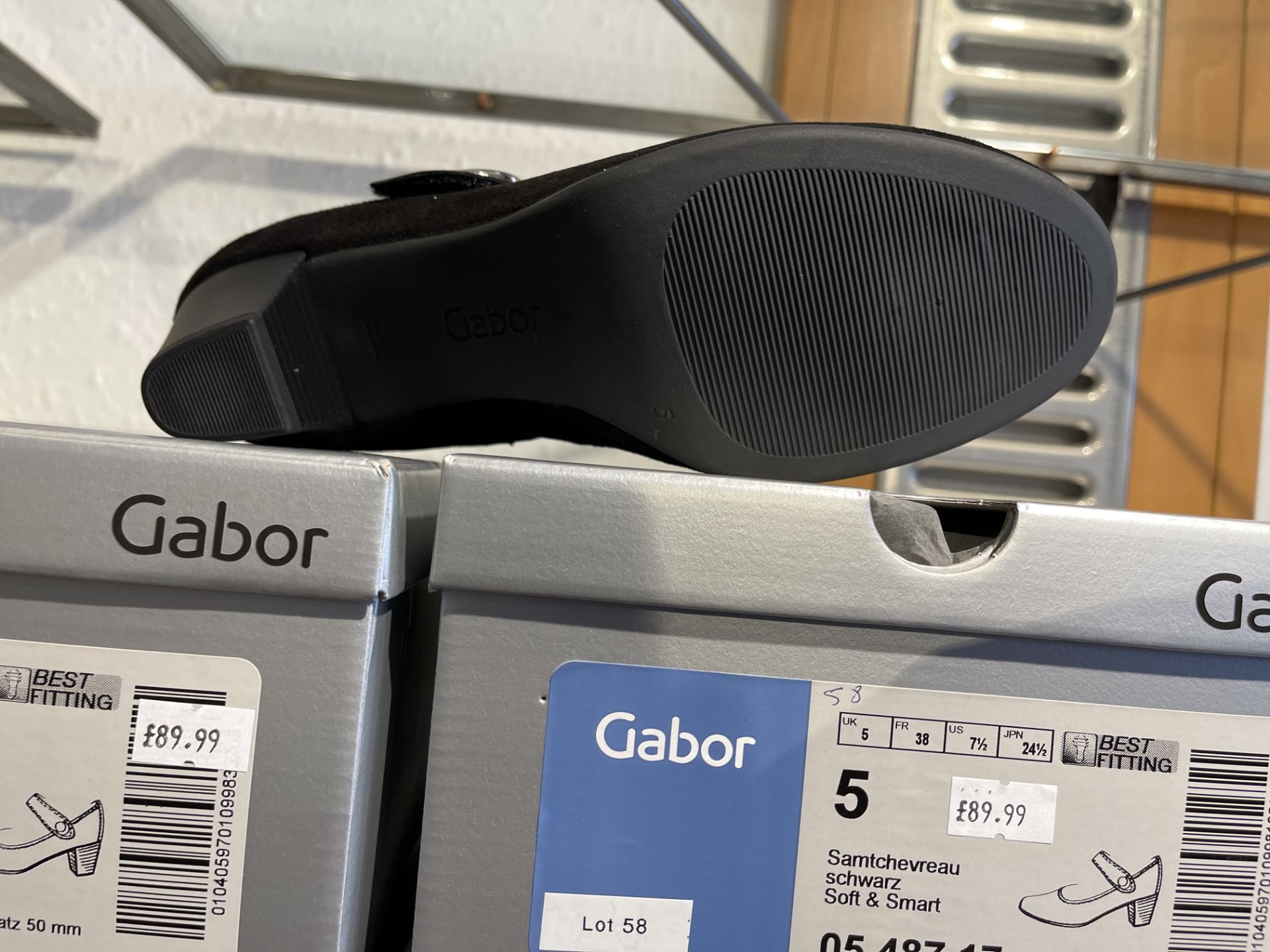 Gabor 8 Pairs: Samtchevreau Schwarz Soft & Smart Shoes 05.487.17. Sizes 4 - 7.5 (RRP £89.99) Gabor 5 - Image 6 of 14