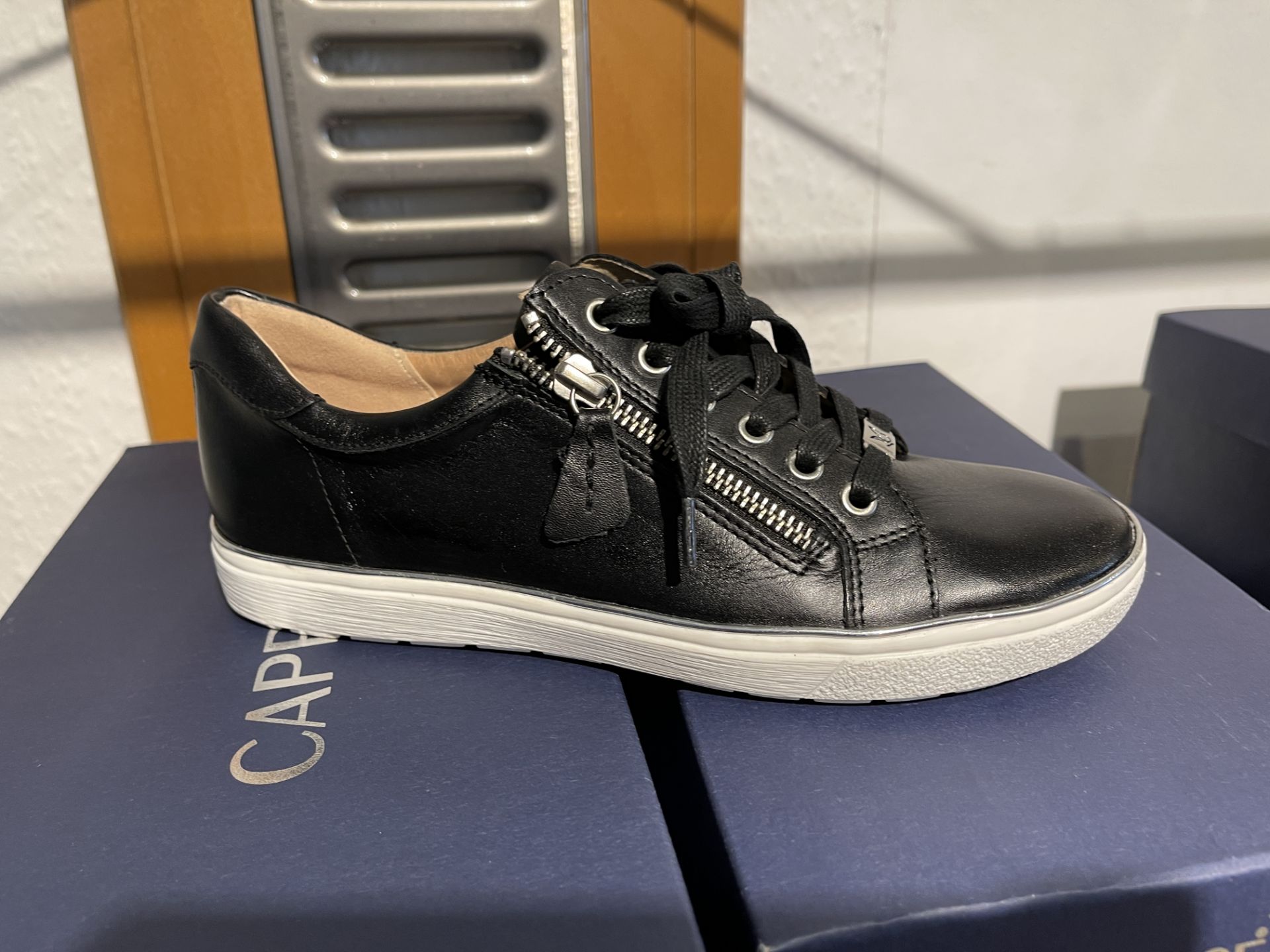 Caprice 5 Pairs: Black Nappa Trainers 9-23656-24 022. Sizes 3.5 - 6.5 (RRP £69.99) Caprice 6 - Image 11 of 16