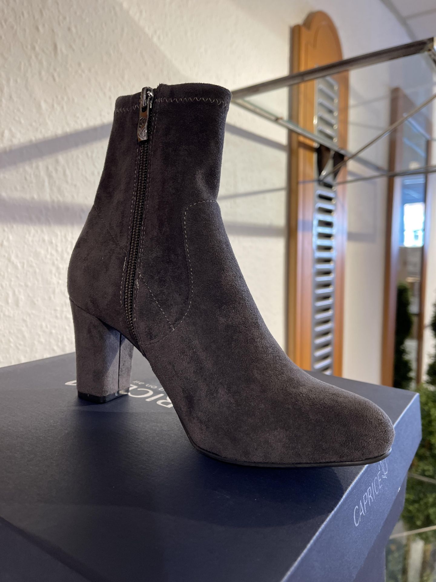 Caprice 6 Pairs: DK Grey Stretch Ankle Boots 9-25300-25 250. Sizes 4 - 7.5 (RRP £59) - Image 2 of 7