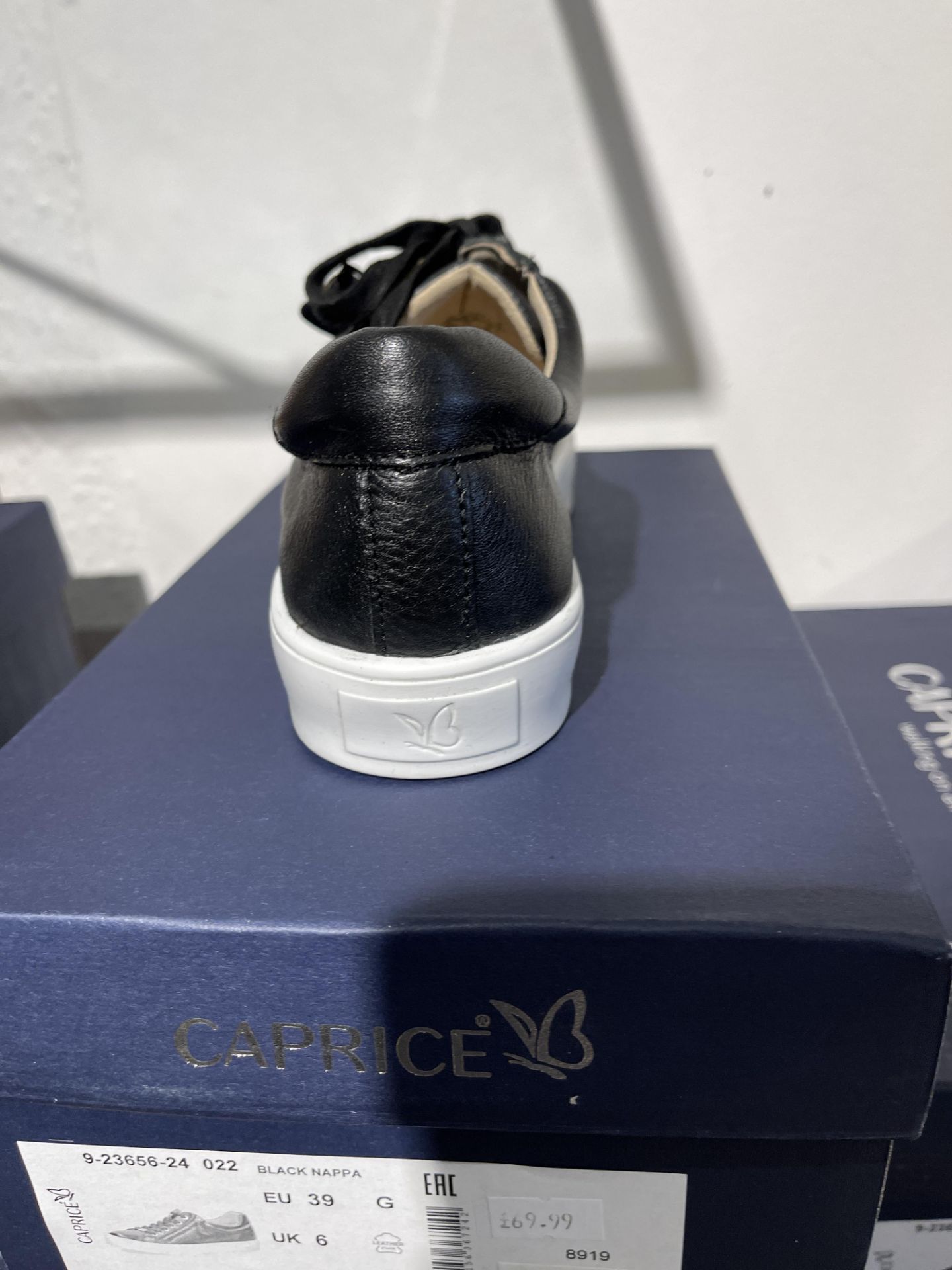 Caprice 5 Pairs: Black Nappa Trainers 9-23656-24 022. Sizes 3.5 - 6.5 (RRP £69.99) Caprice 6 - Image 4 of 16