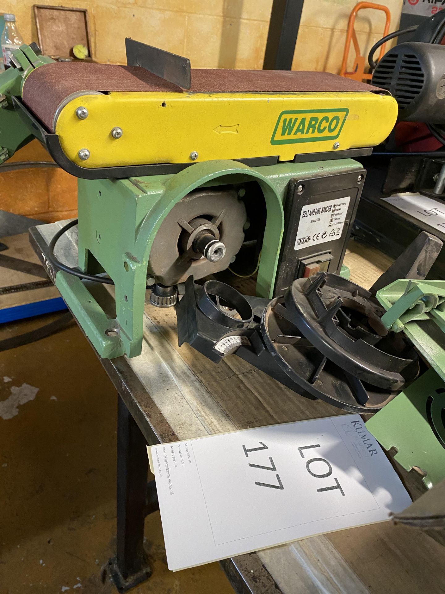 Warco Belt & Disc Sander MM1510A (Spares or Repairs) - Image 4 of 4