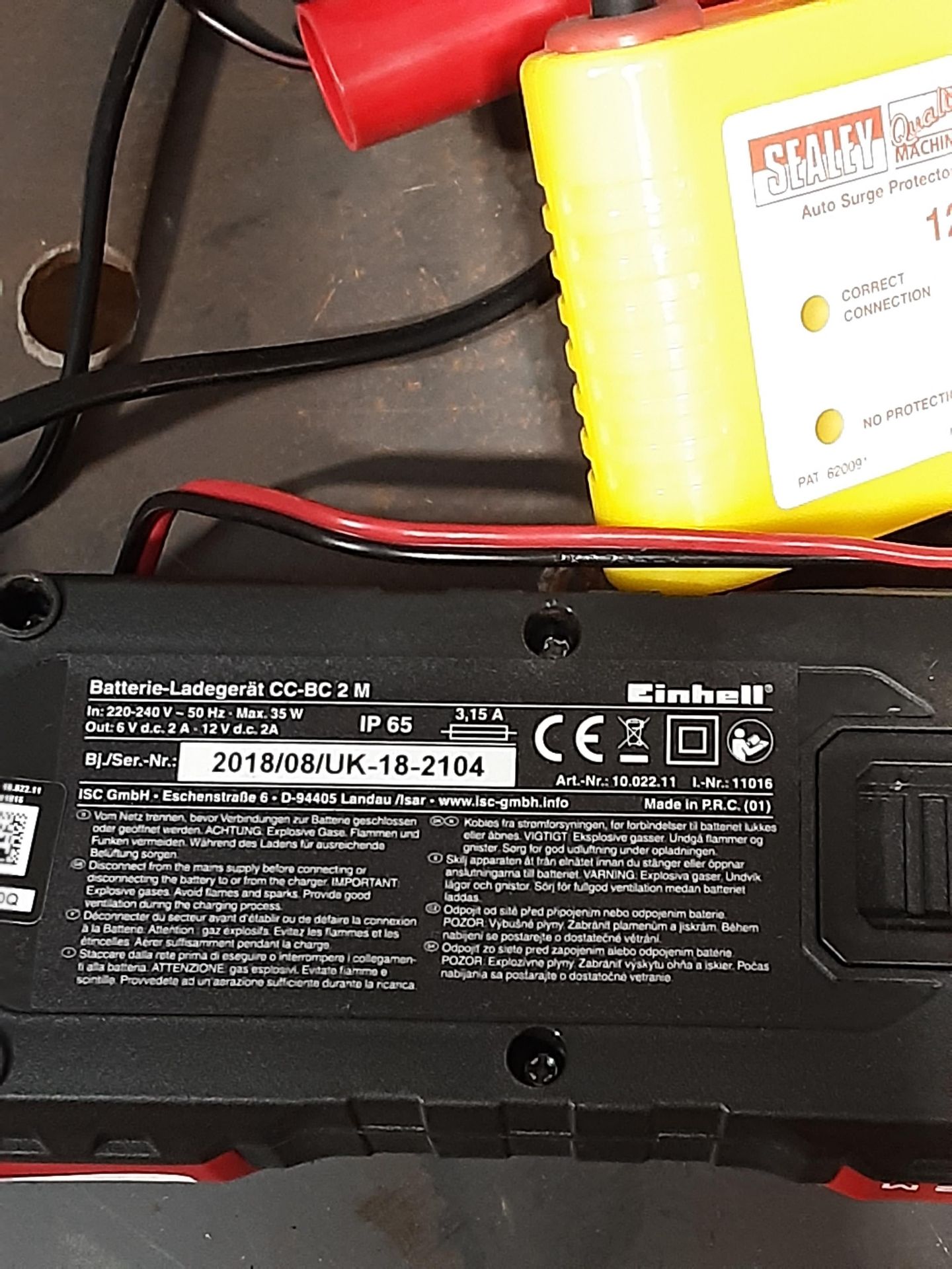 Einhell Battery Charger and Sealey Auto Surge Protector - Image 3 of 4