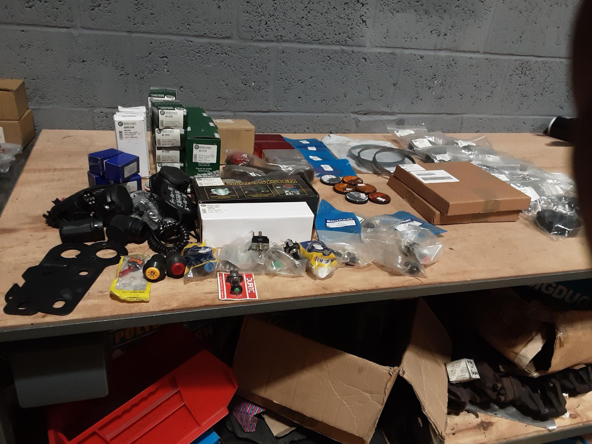 Quantity of Landrover Parts - Headlight Bezels - Lamp Plinths - Switches - Reflectors and More