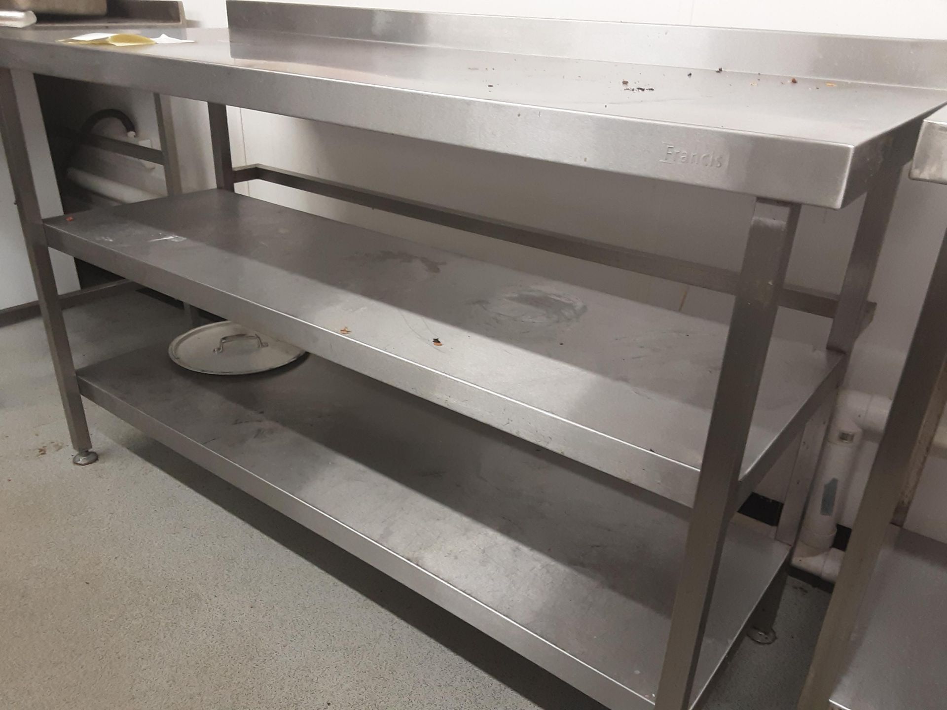 Francis stainless Steel Prep Table W 150cm D 60cm H90cm - Bild 3 aus 4