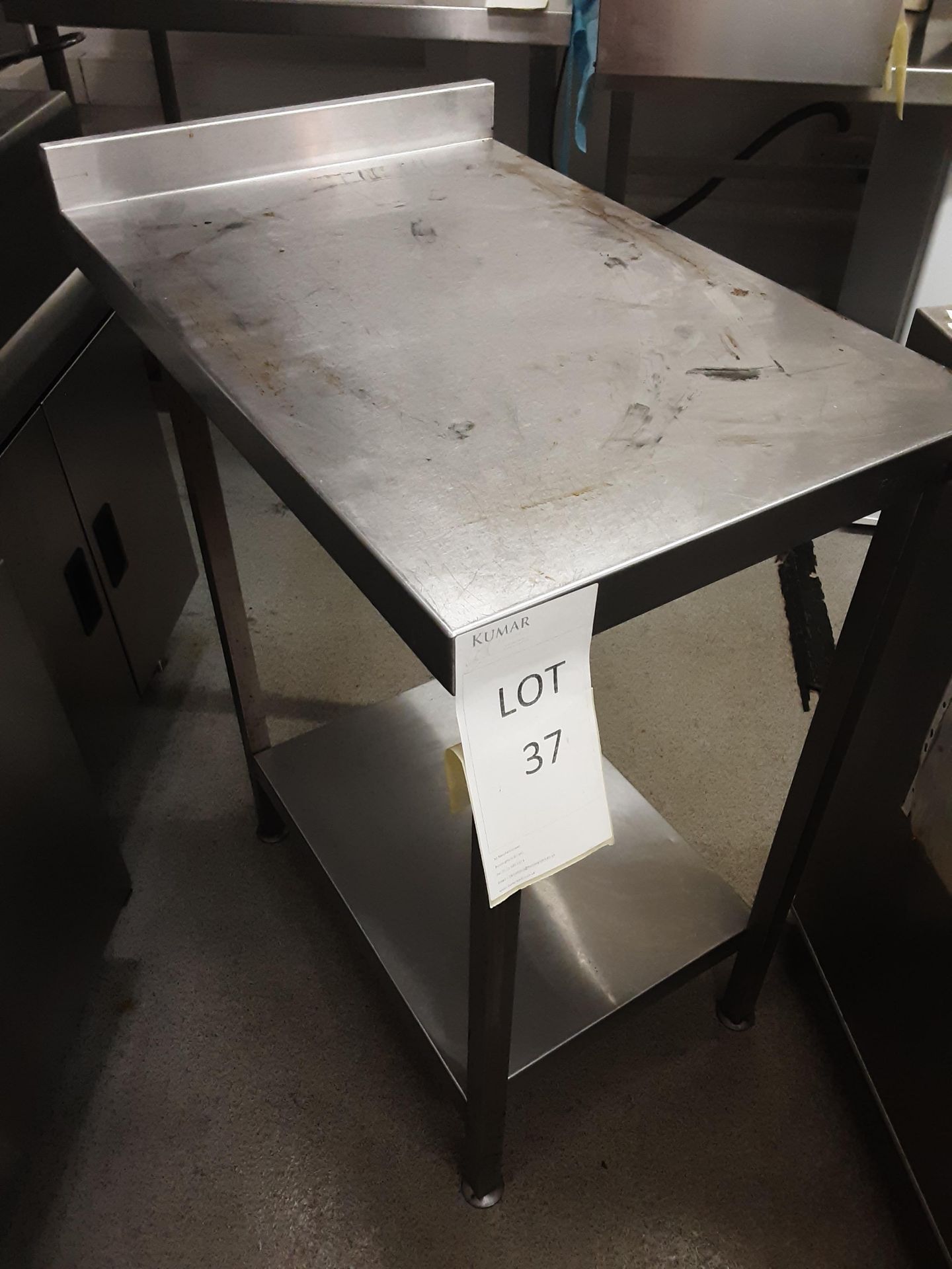 Francis stainless Steel Prep Table W 50cm D 75cm H90cm - Image 3 of 4