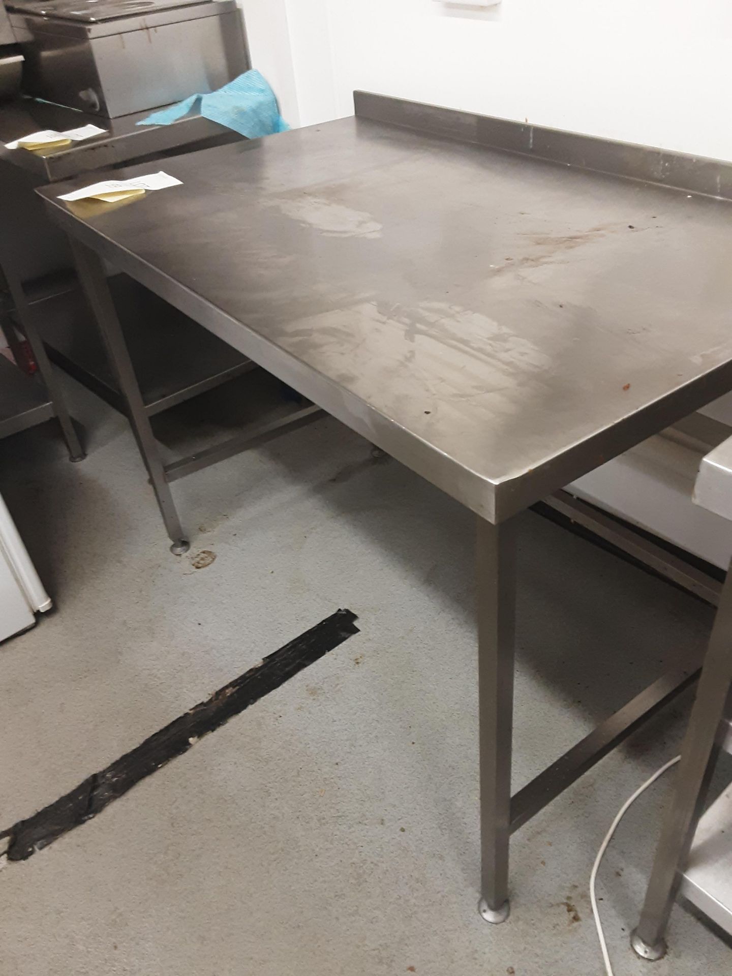 Stainless Steel Prep Table W 125cm D 75cm H 90cm