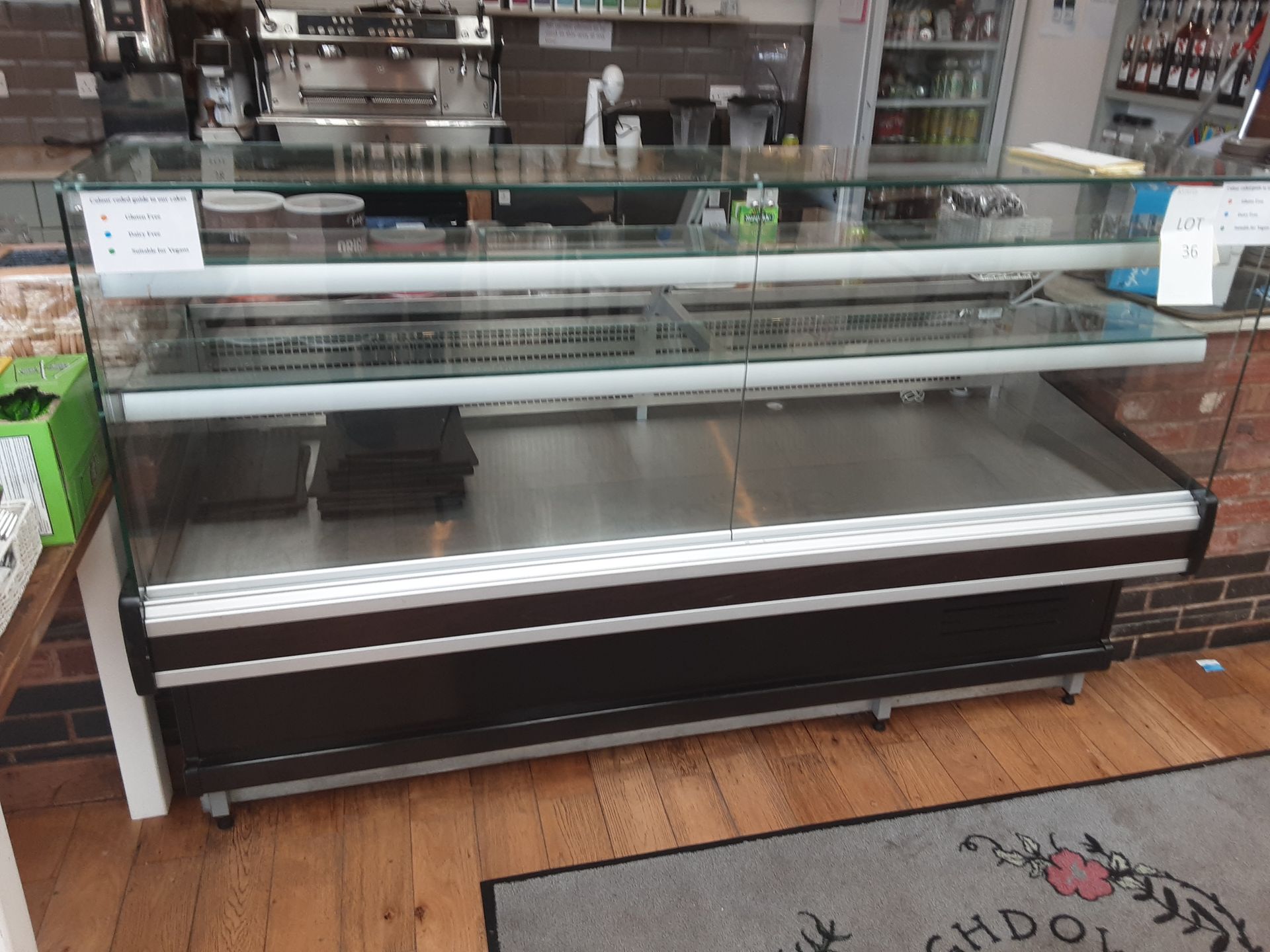 Mafirol Static Serve Over - Refrigerated Display Counter Model No 9254003 Serial No 16001043