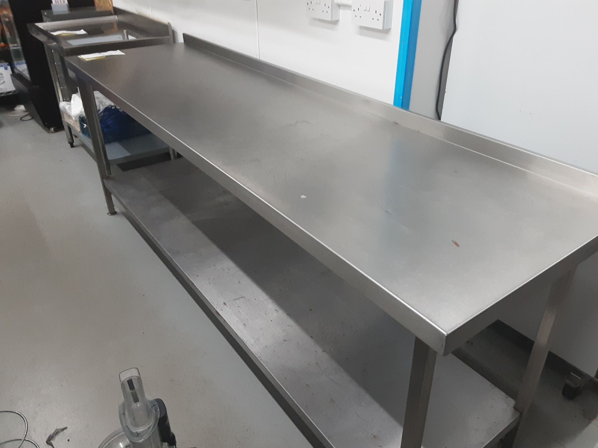 Stainless Steel Prep Table 240cm x 65cm x 90cm - Image 2 of 3