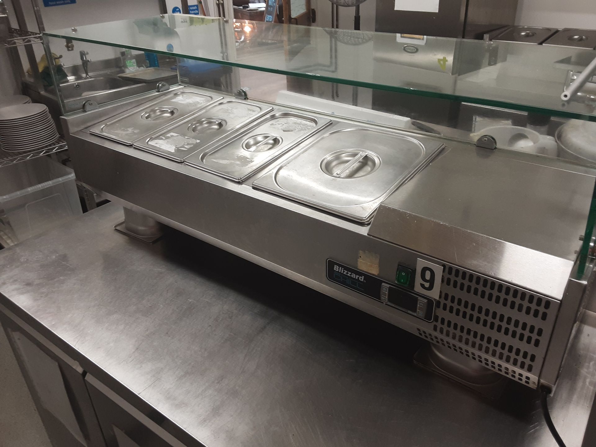 Blizzard TOP1200CR Refrigerated Preparation Top serial No 3AA3AR17223100017 Manufactured 08/2017