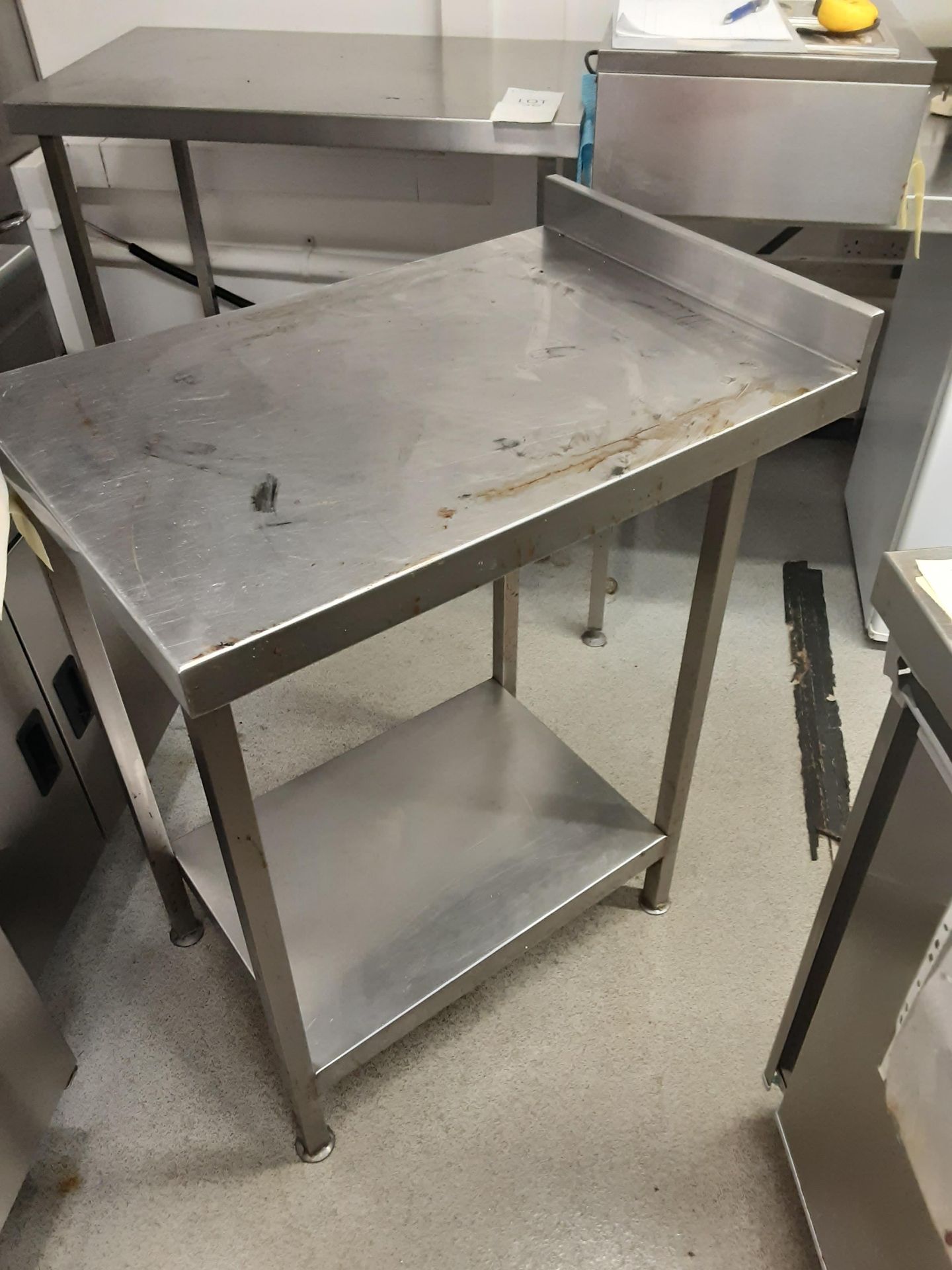 Francis stainless Steel Prep Table W 50cm D 75cm H90cm - Image 2 of 4