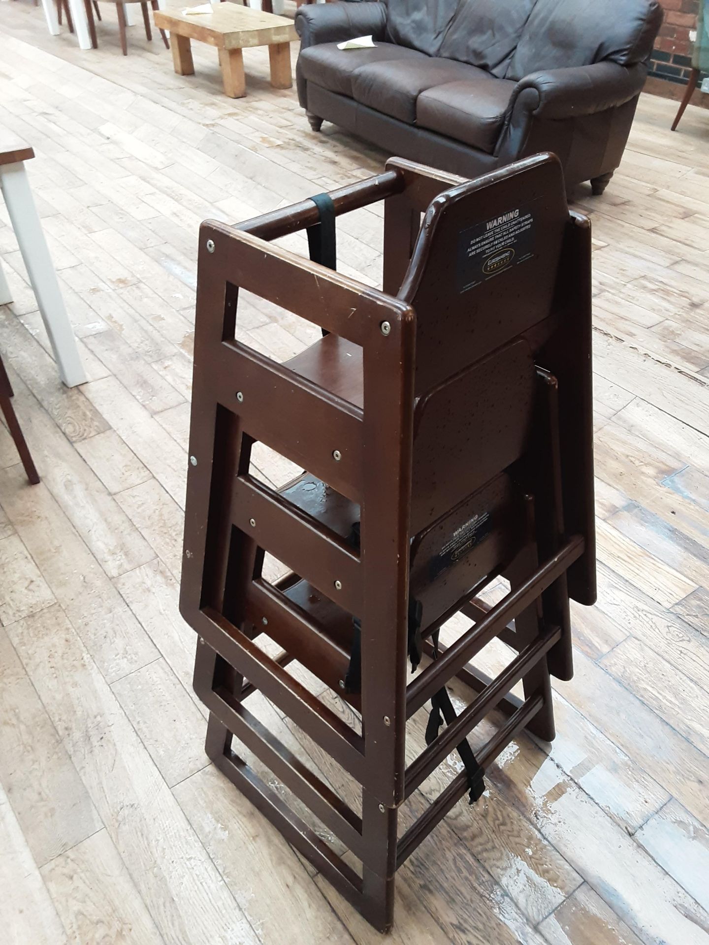 3x Children Wooden High Chairs - Image 3 of 5