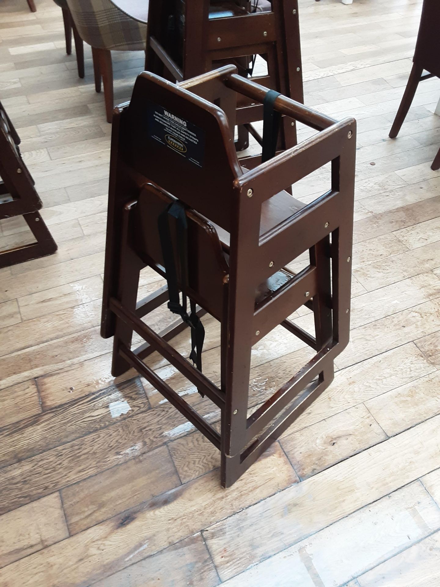 2x Children Wooden High Chairs - Image 2 of 4
