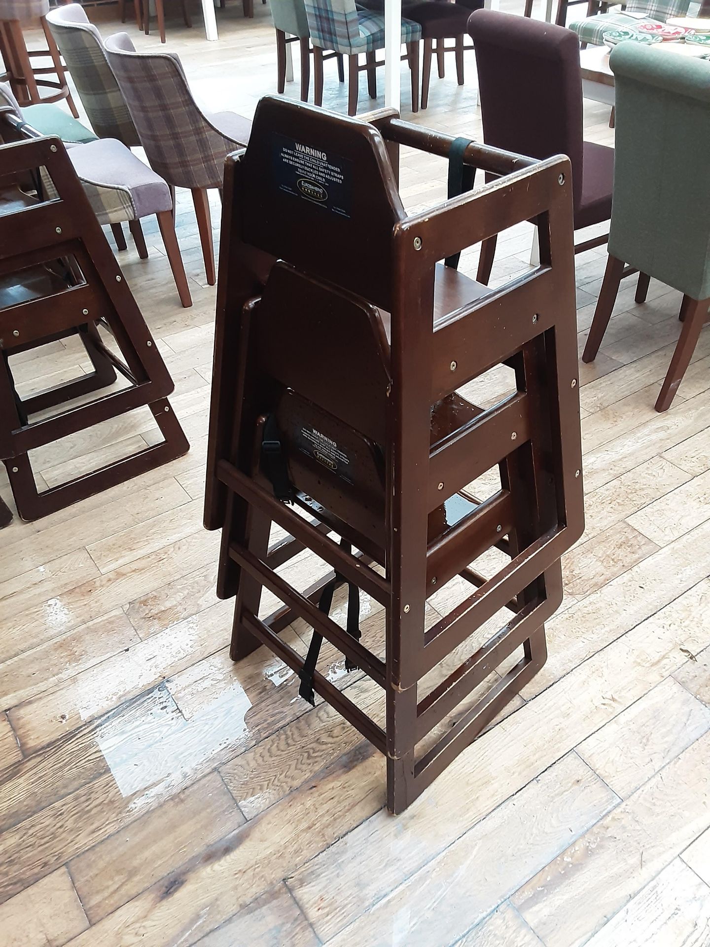 3x Children Wooden High Chairs - Image 4 of 5